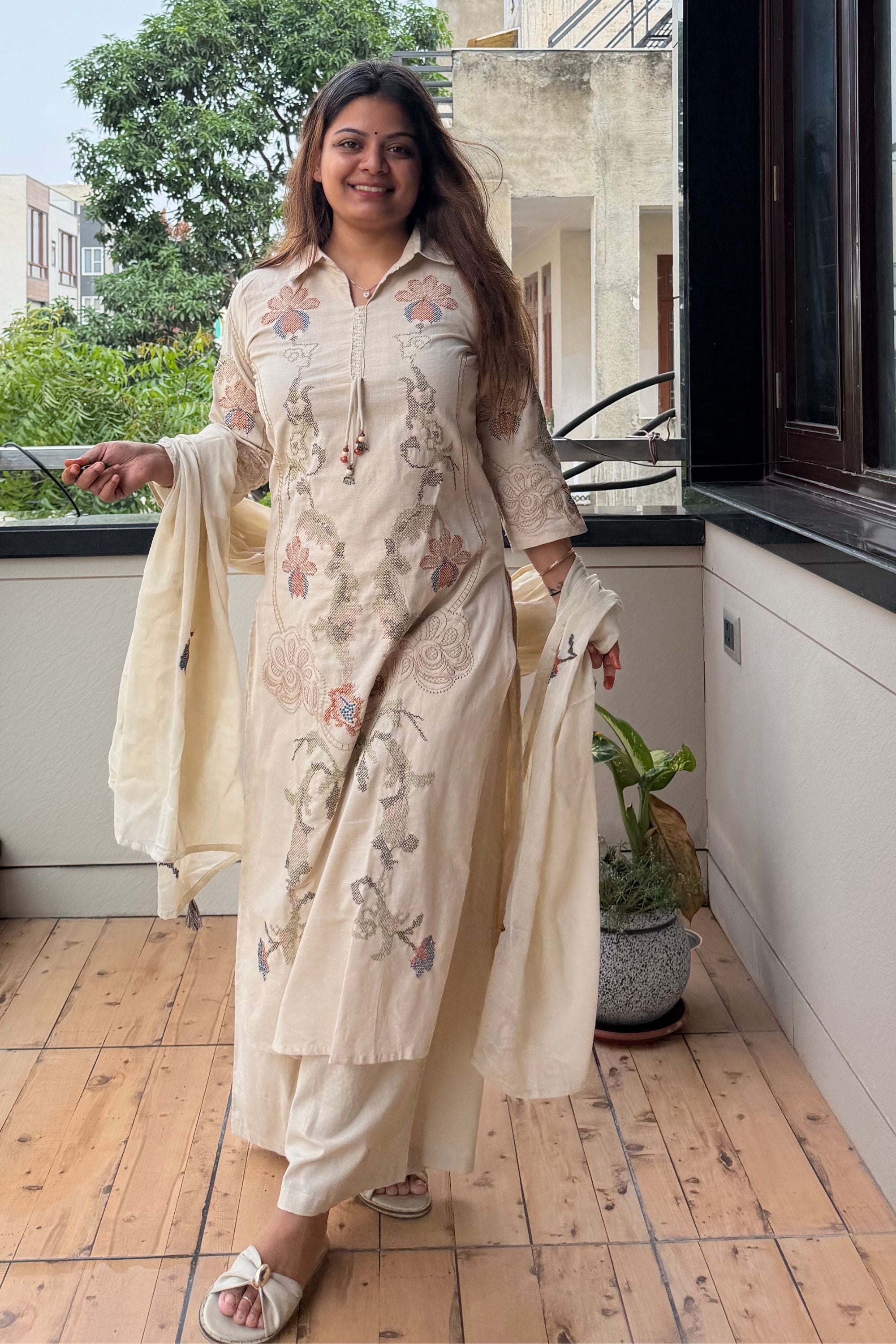 Dupatta Pant Set