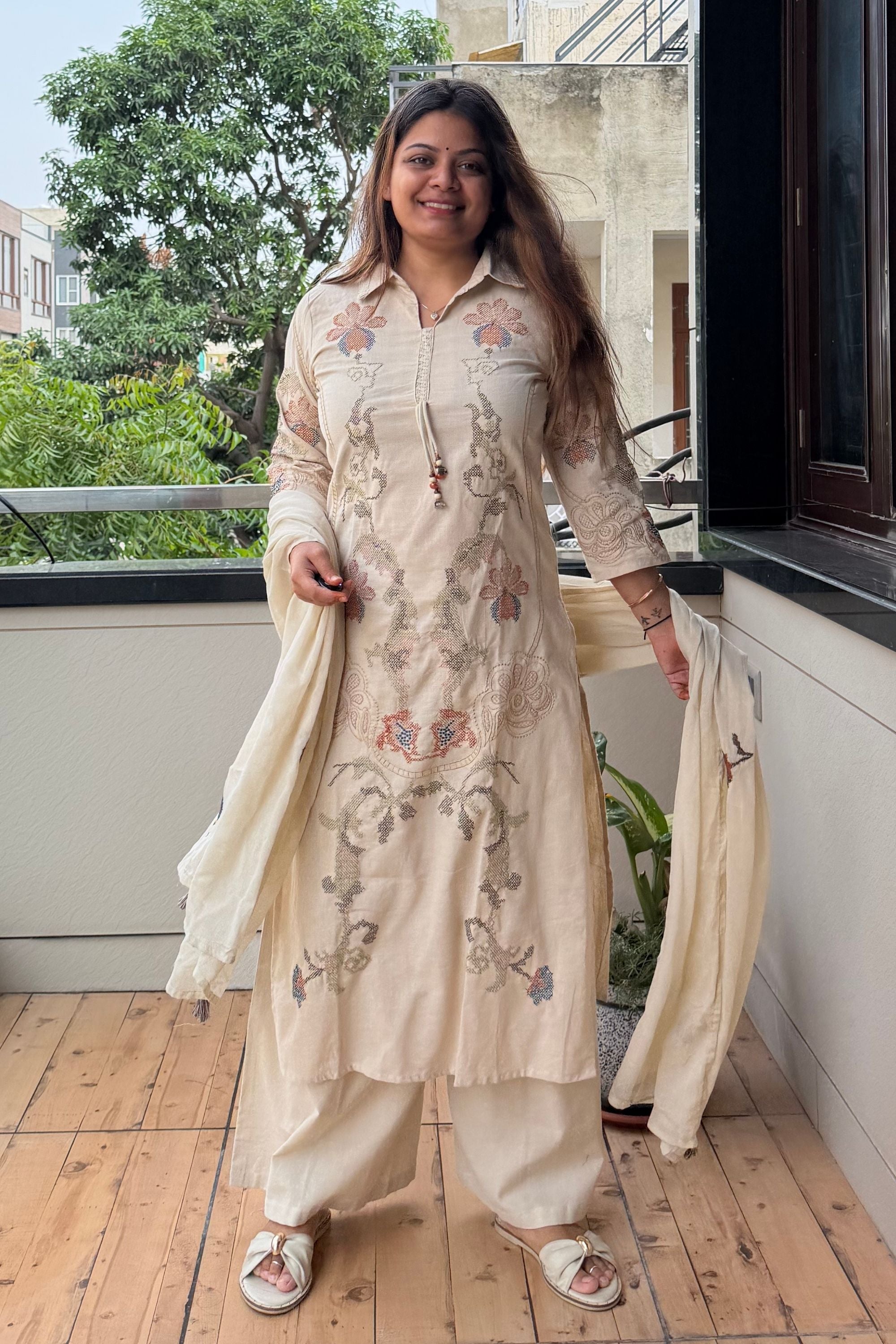 Dupatta Pant Set