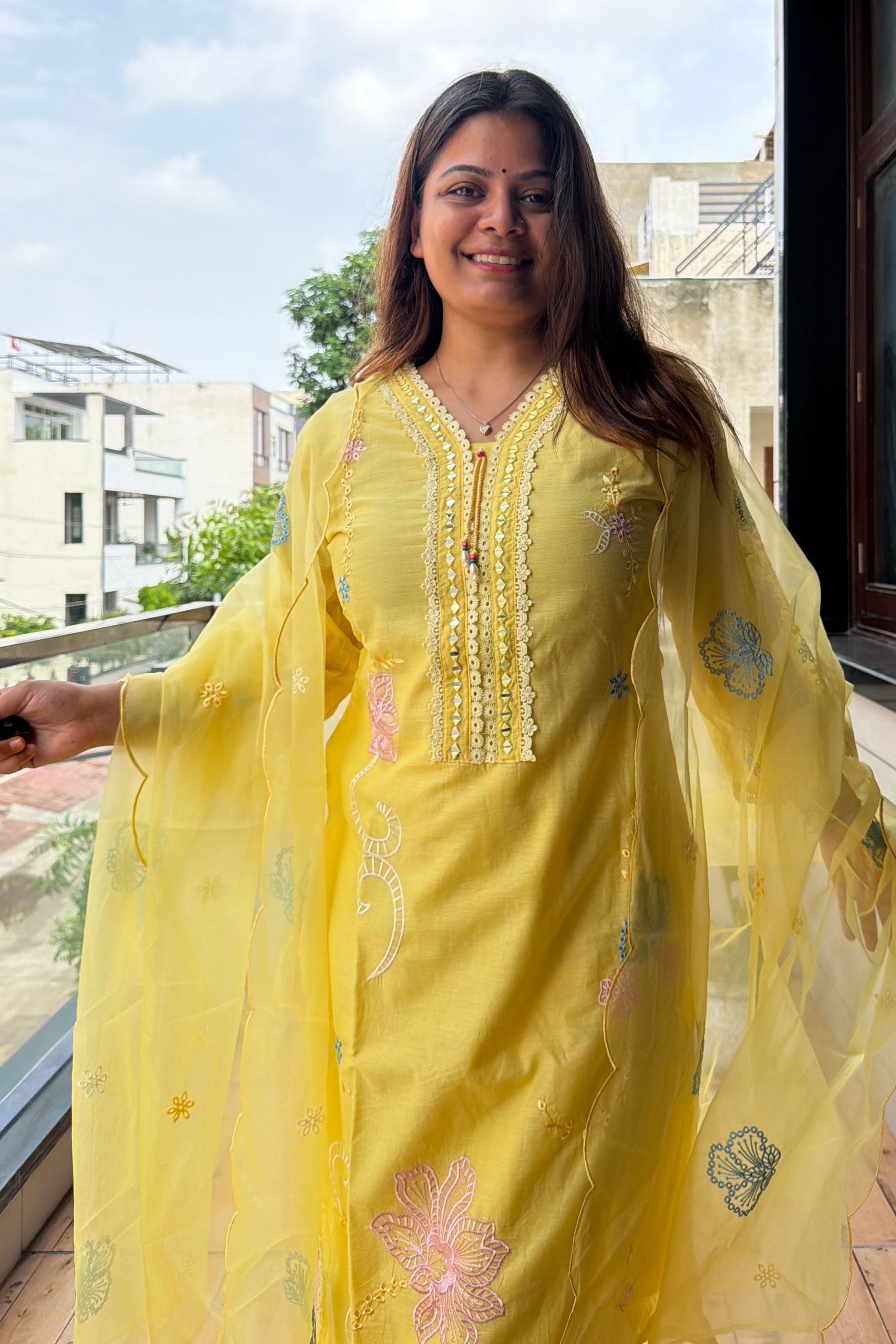 Dupatta Pant Set