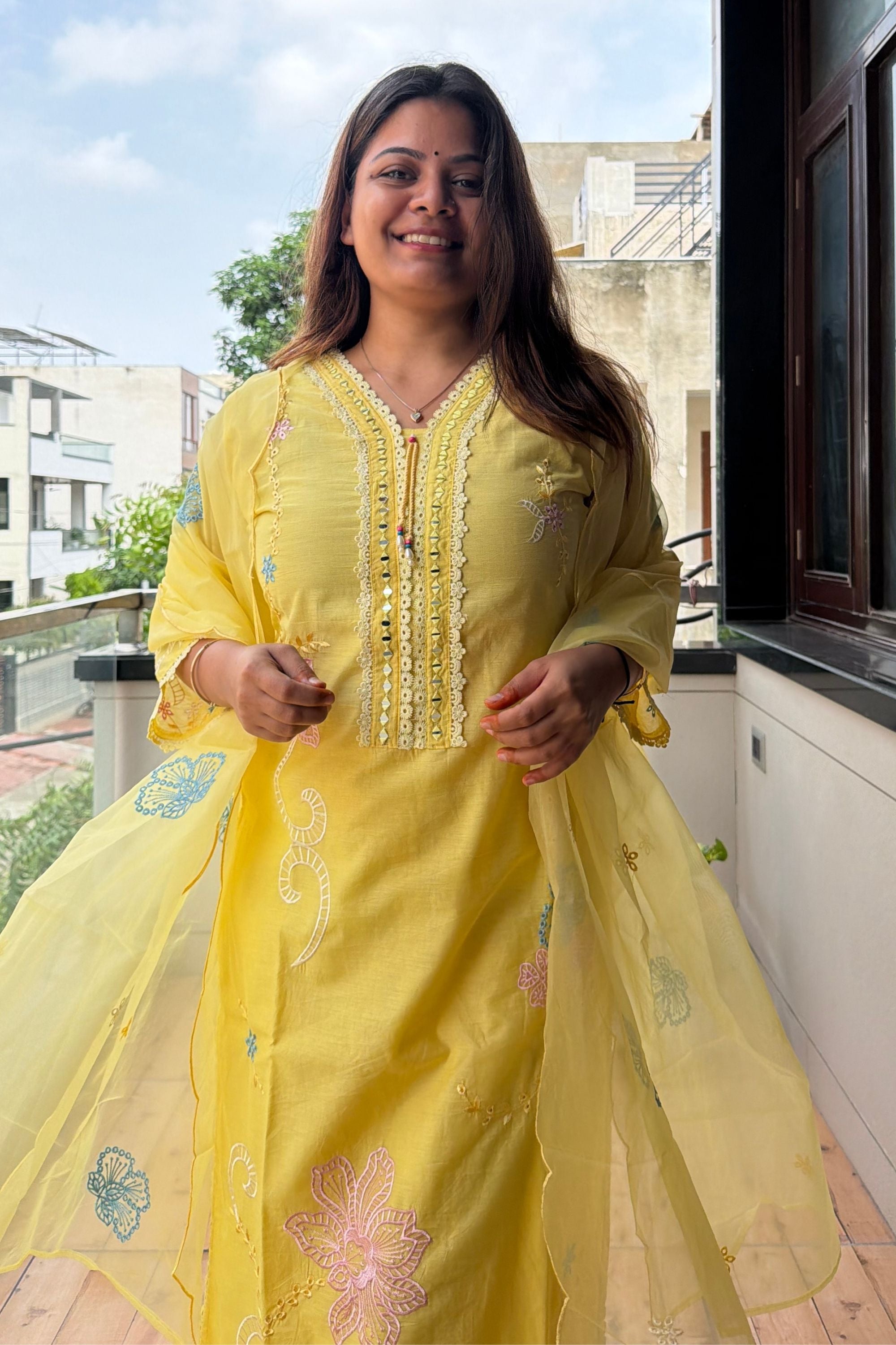 Dupatta Pant Set