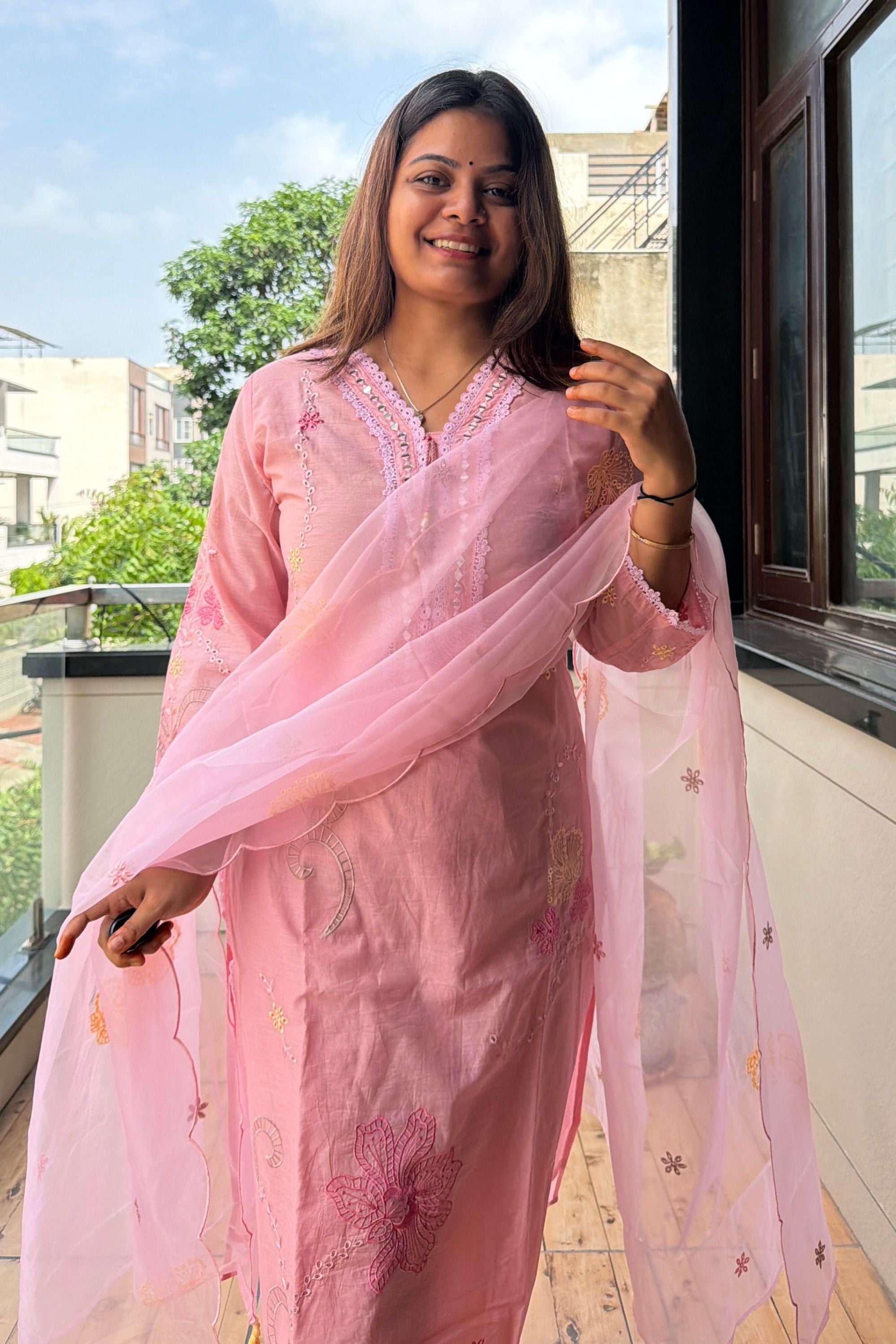 Dupatta Pant Set