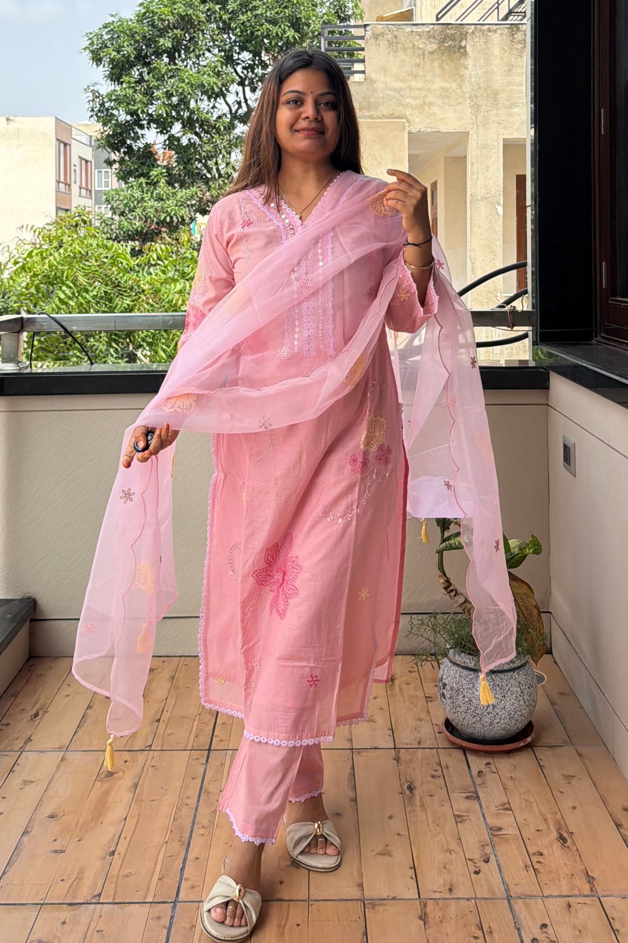 Dupatta Pant Set