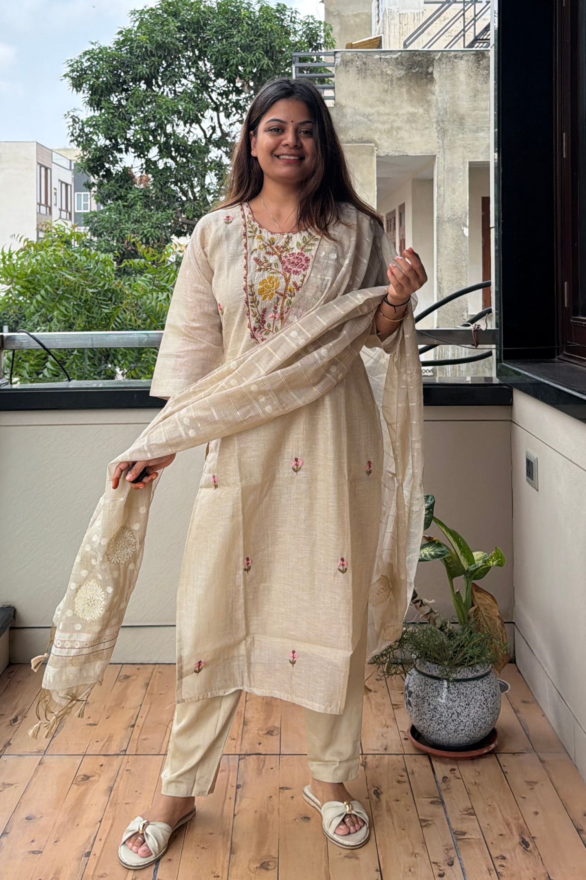 Dupatta Pant Set