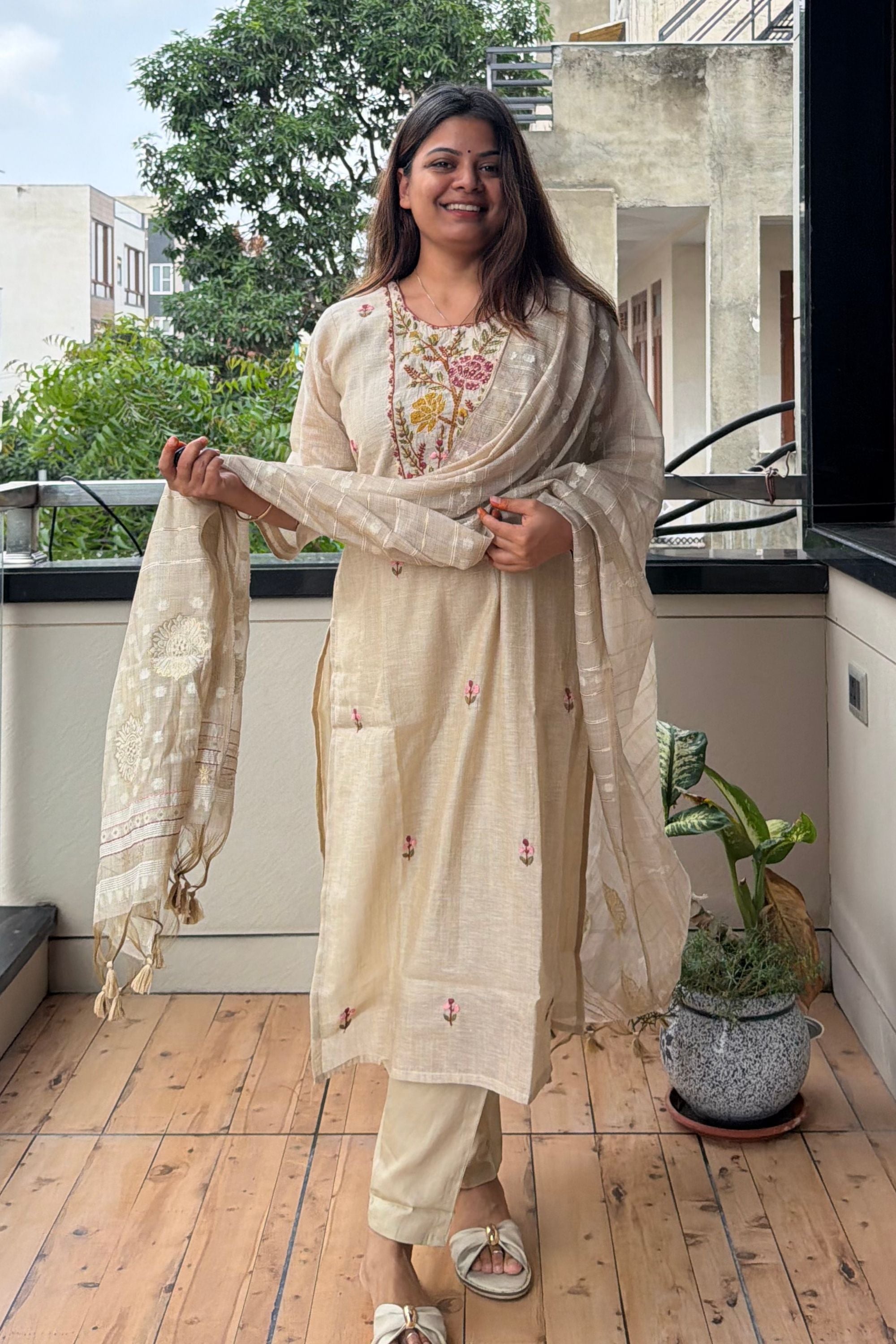 Dupatta Pant Set