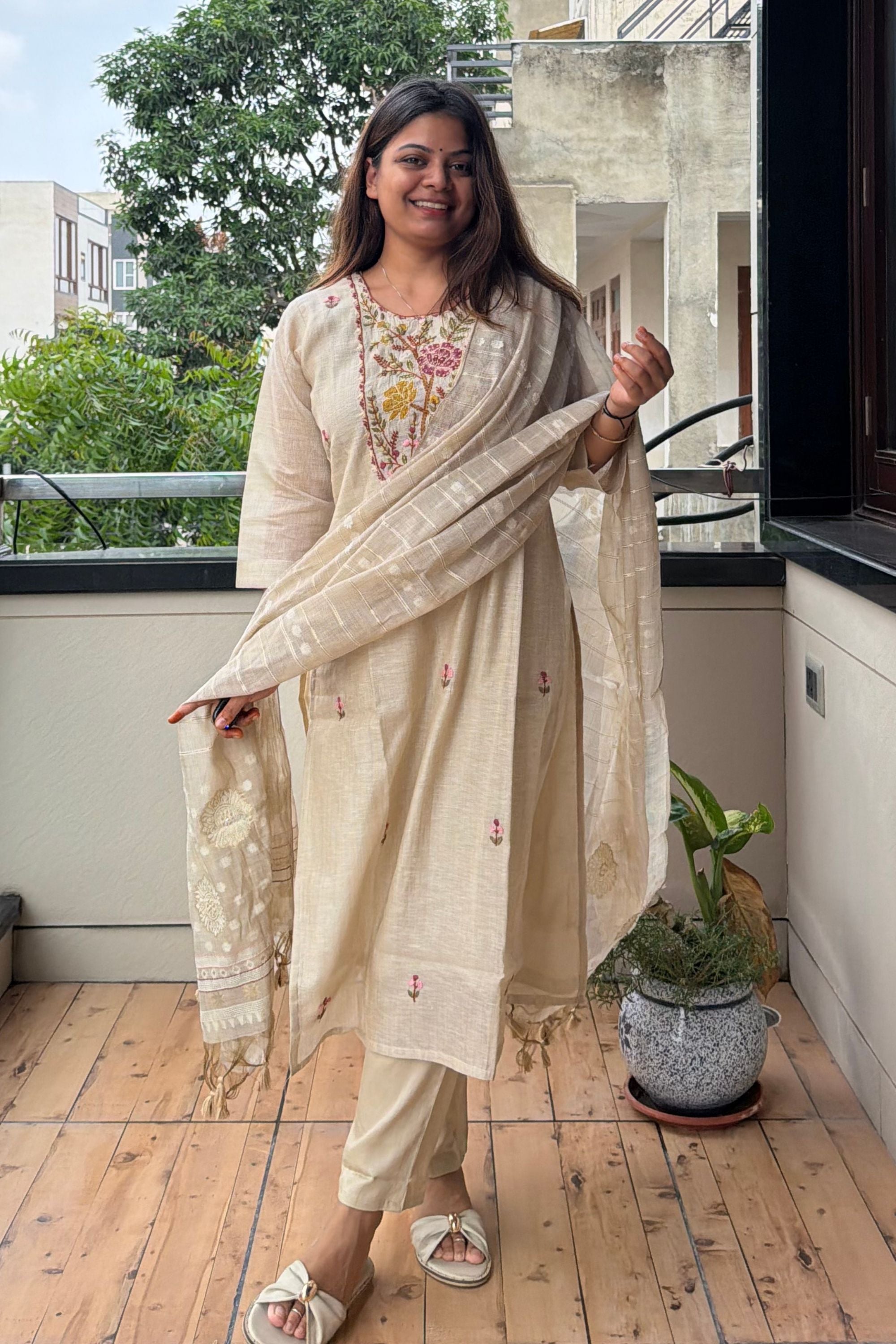Dupatta Pant Set