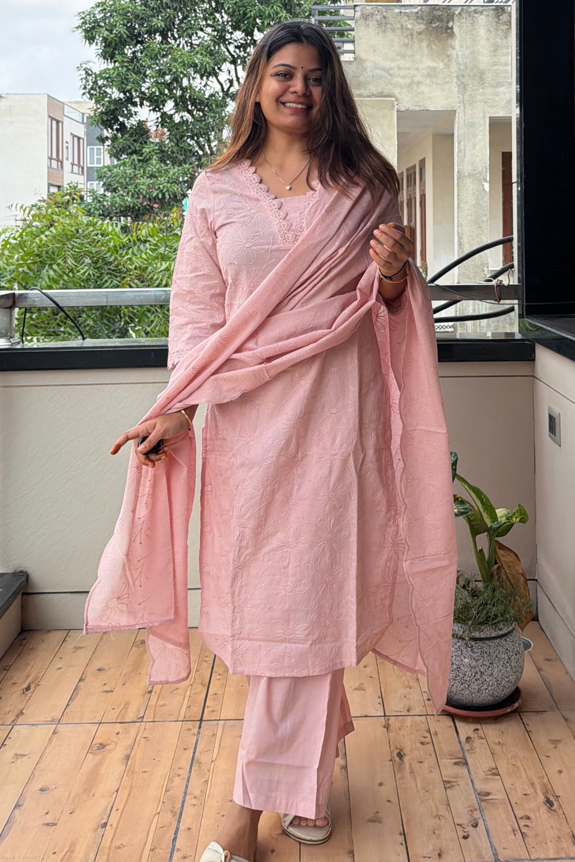 Dupatta Pant Set
