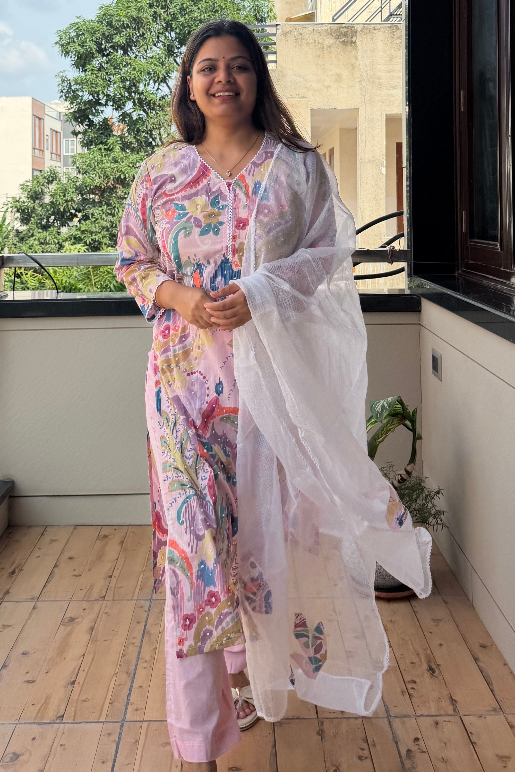 Dupatta Pant Set