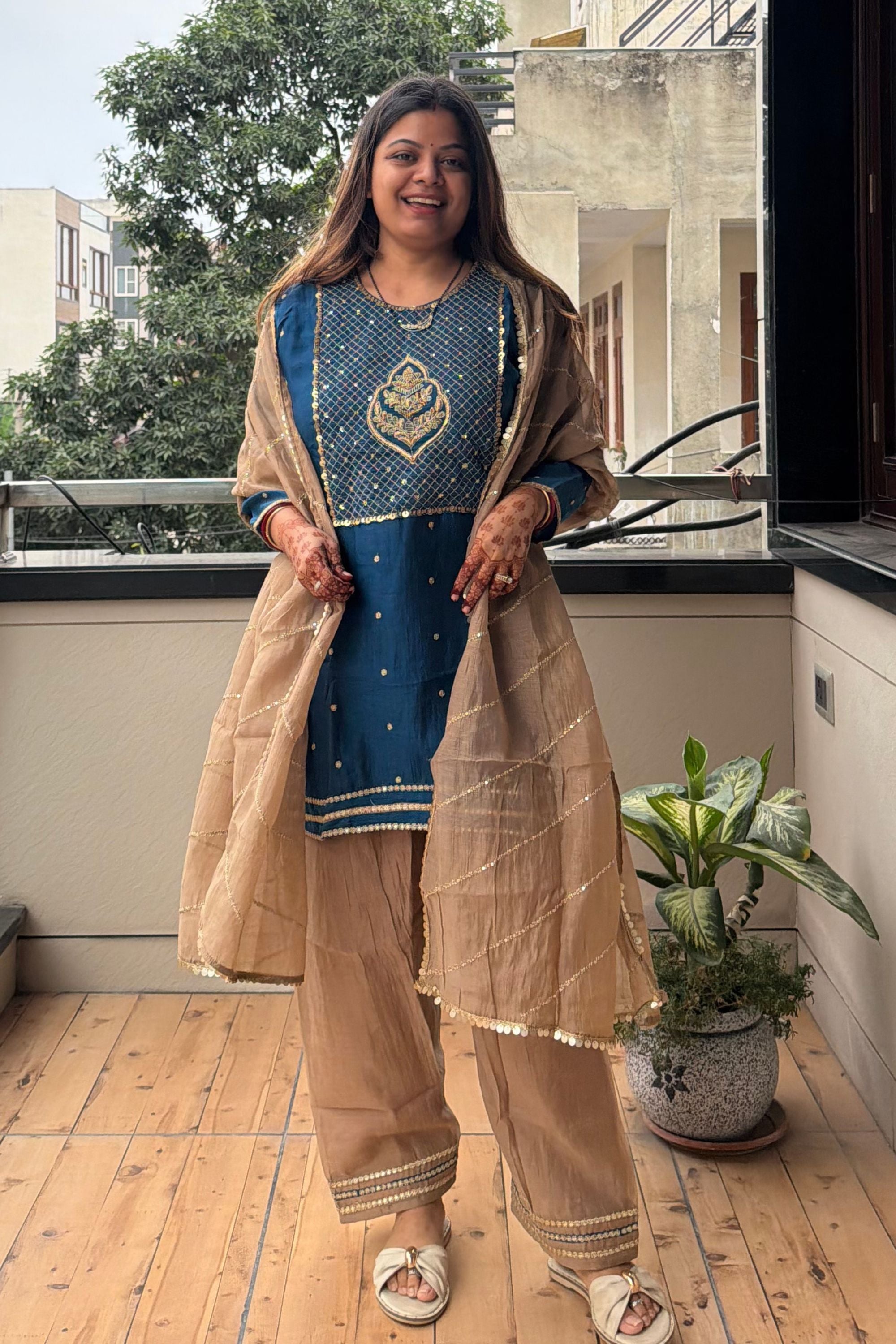 Dupatta Pant Set