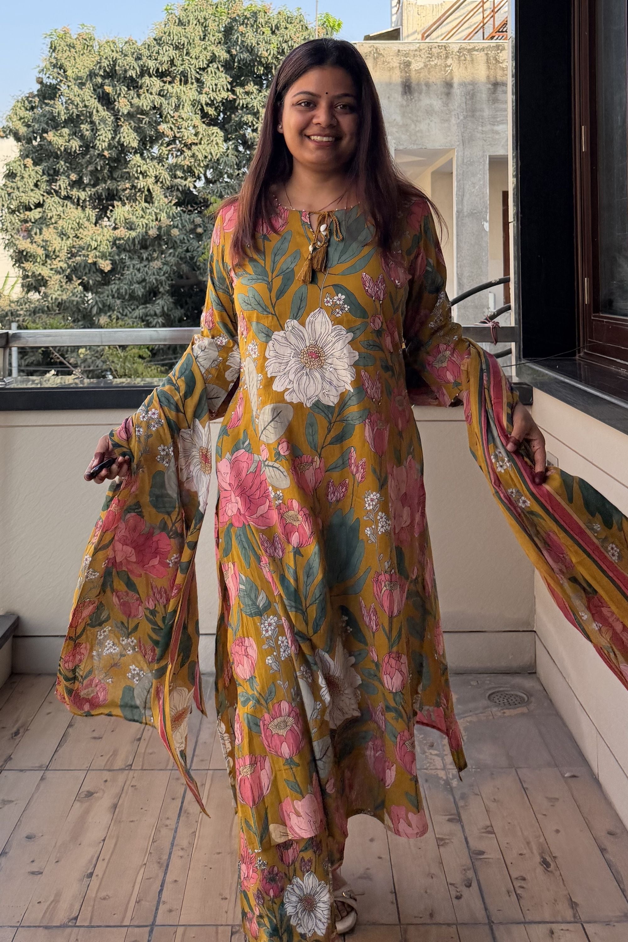 Dupatta Pant Set