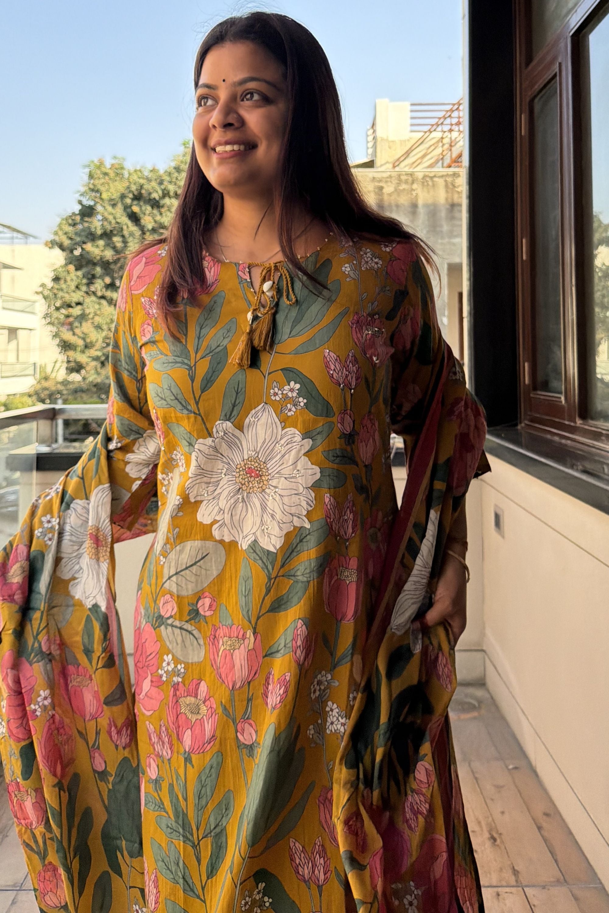 Dupatta Pant Set