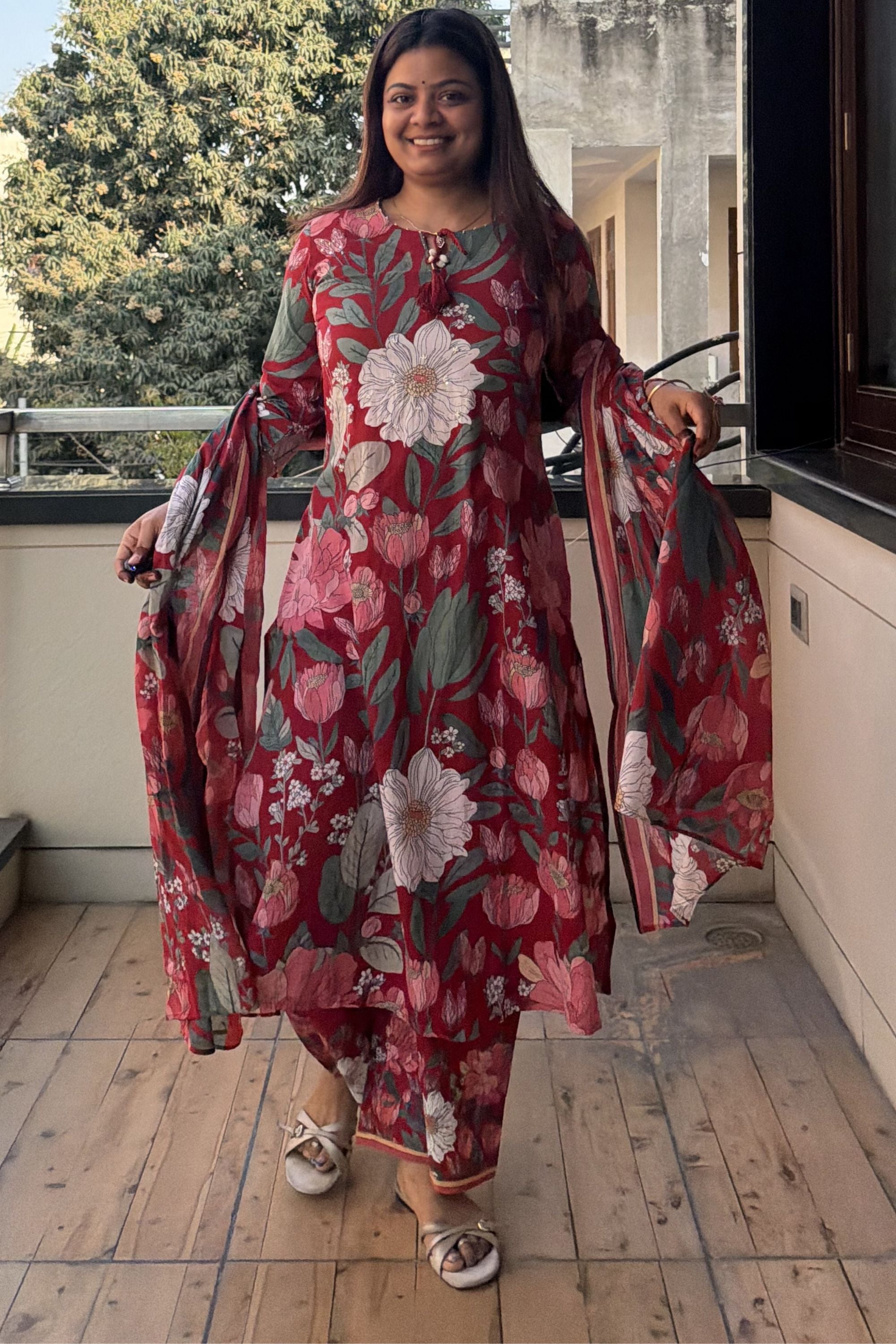 Dupatta Pant Set