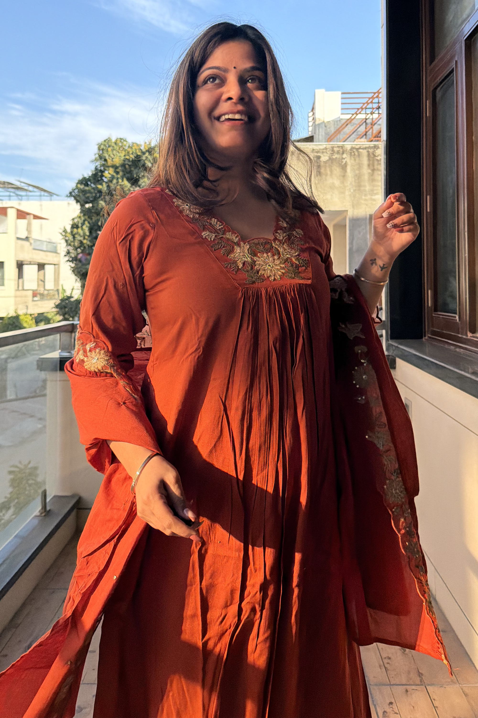 Dupatta Pant Set
