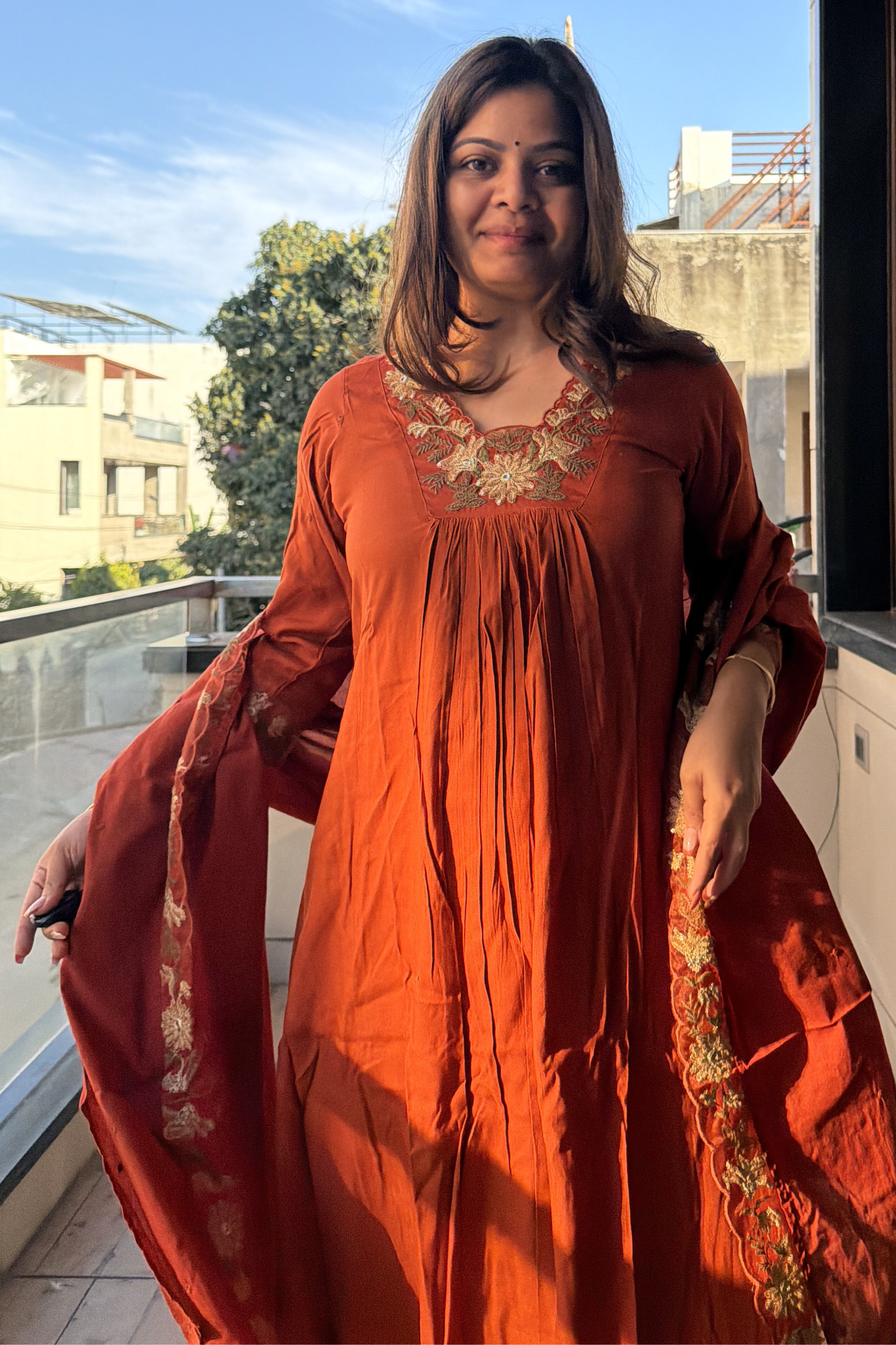 Dupatta Pant Set