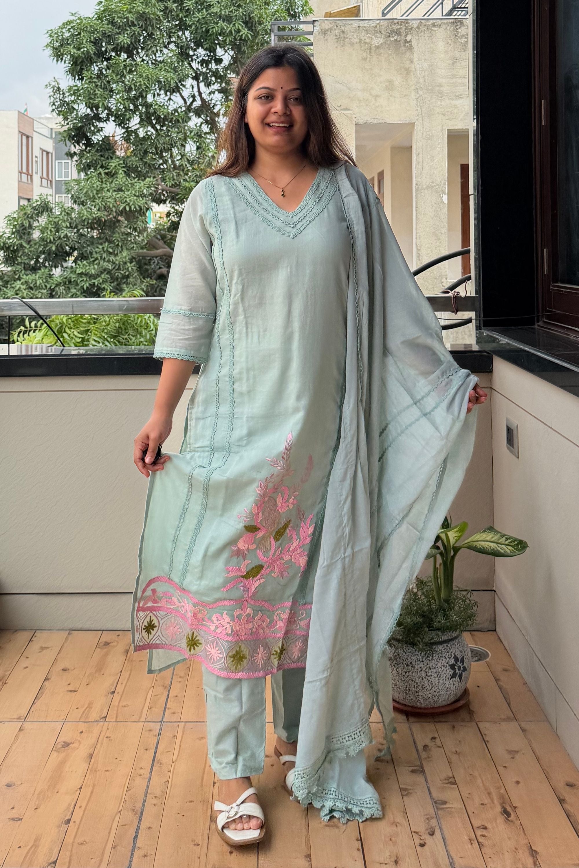 Dupatta Pant Set