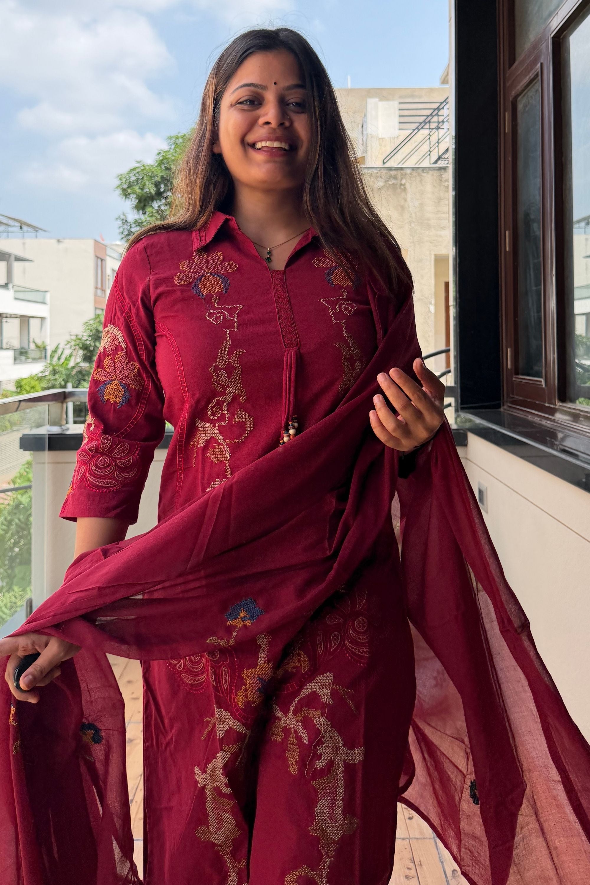 Dupatta Pant Set