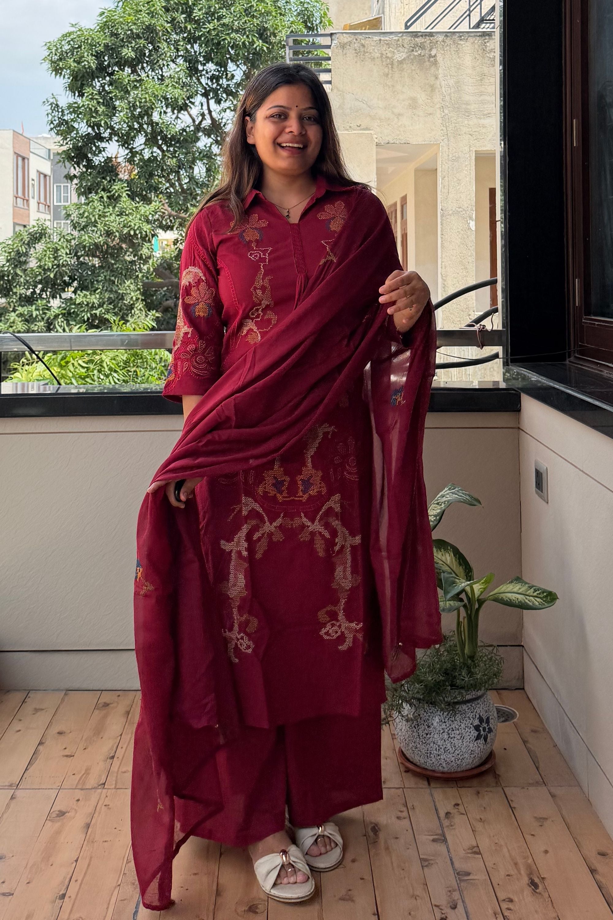 Dupatta Pant Set