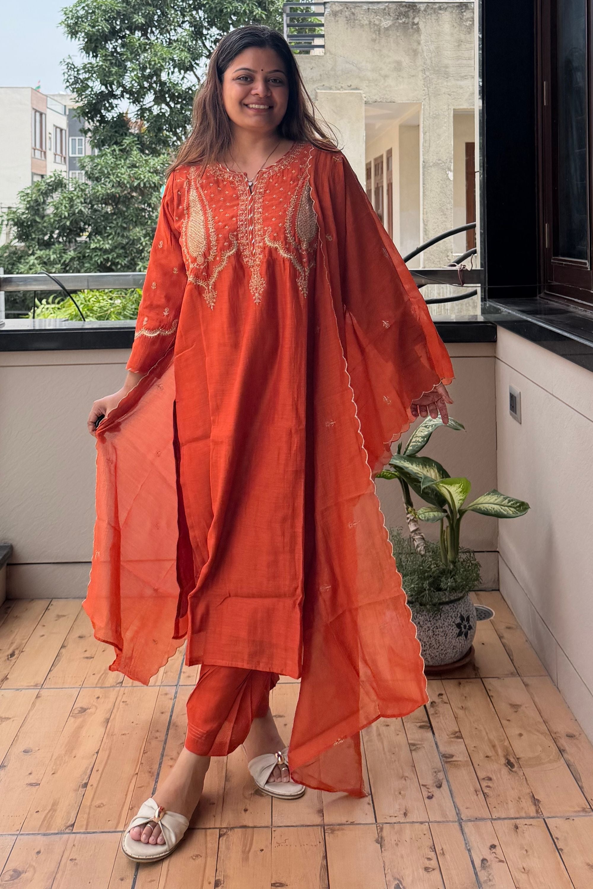 Dupatta Pant Set