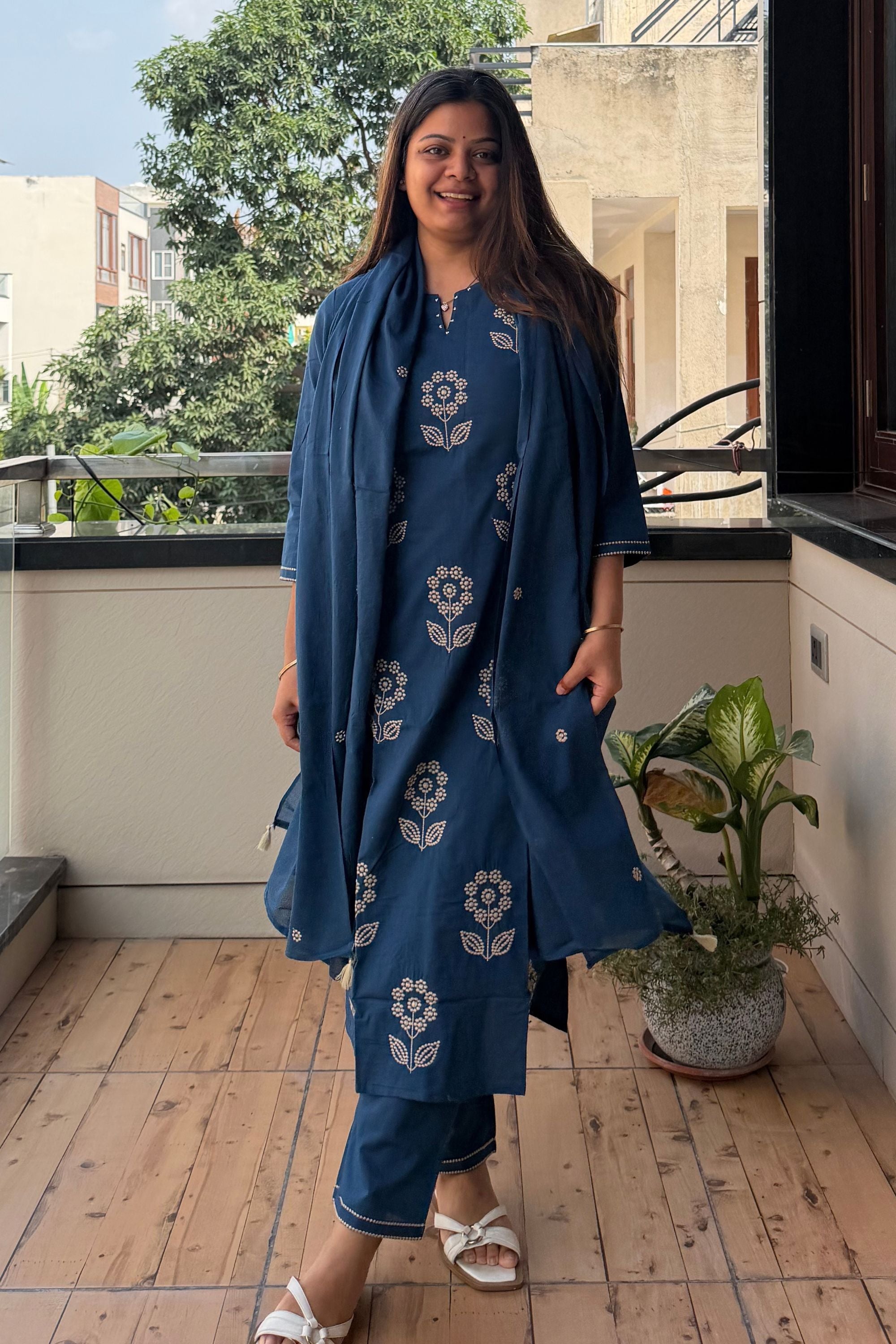 Dupatta Pant Set