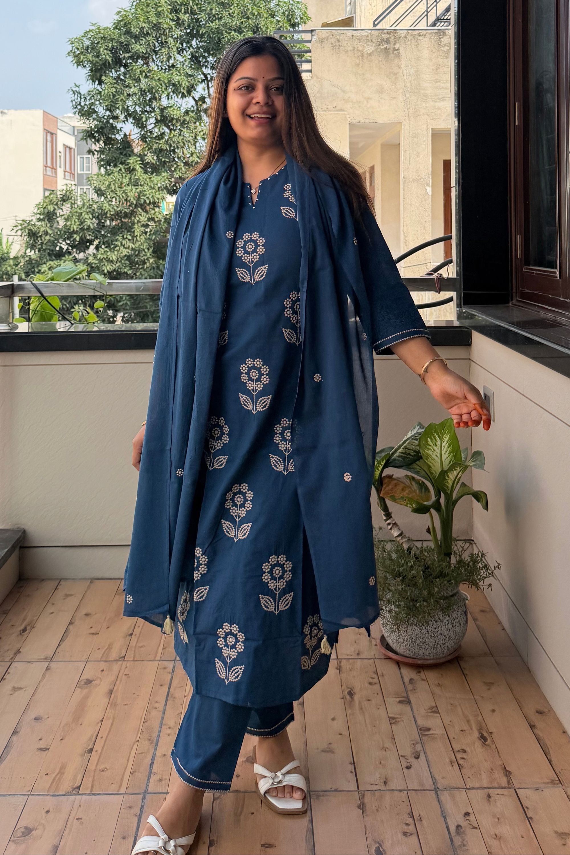 Dupatta Pant Set