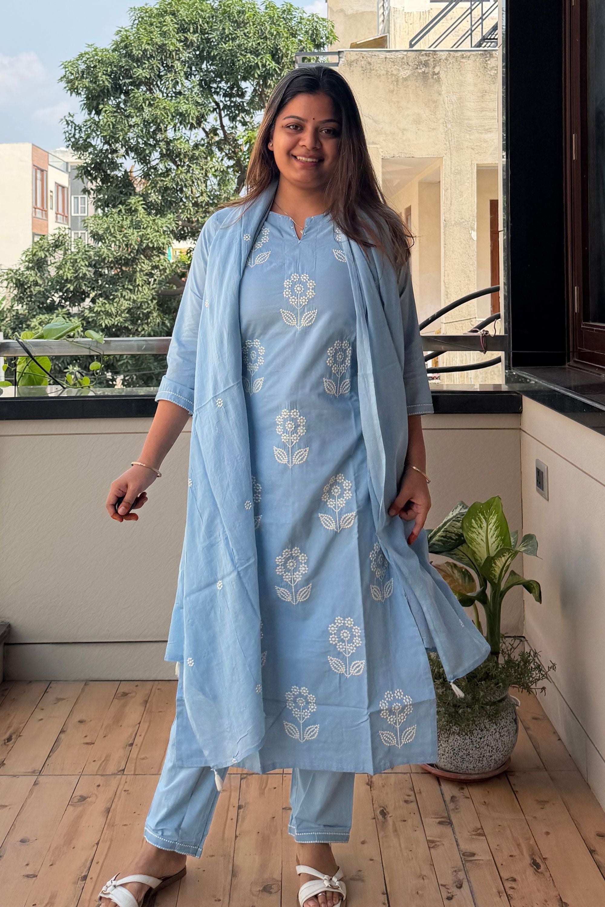 Dupatta Pant Set