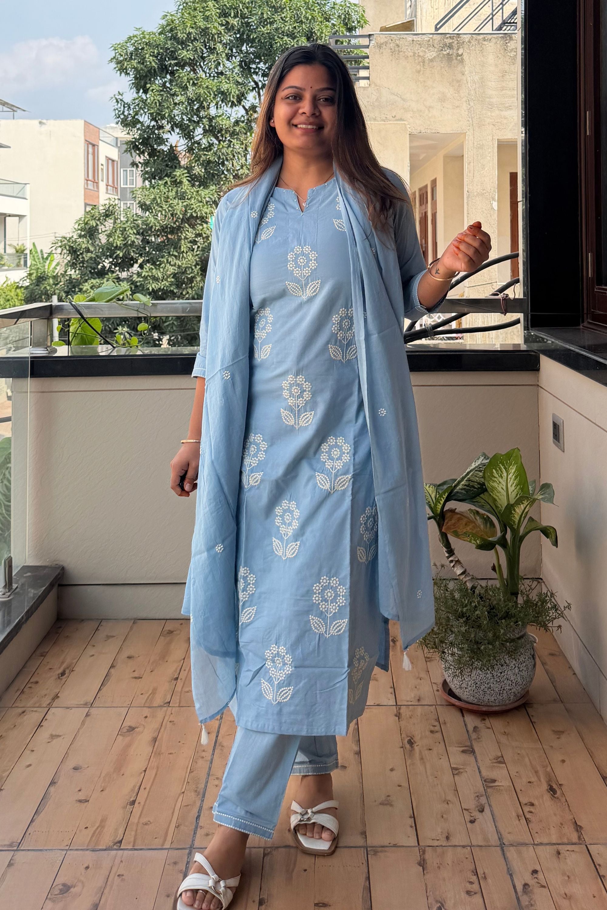 Dupatta Pant Set