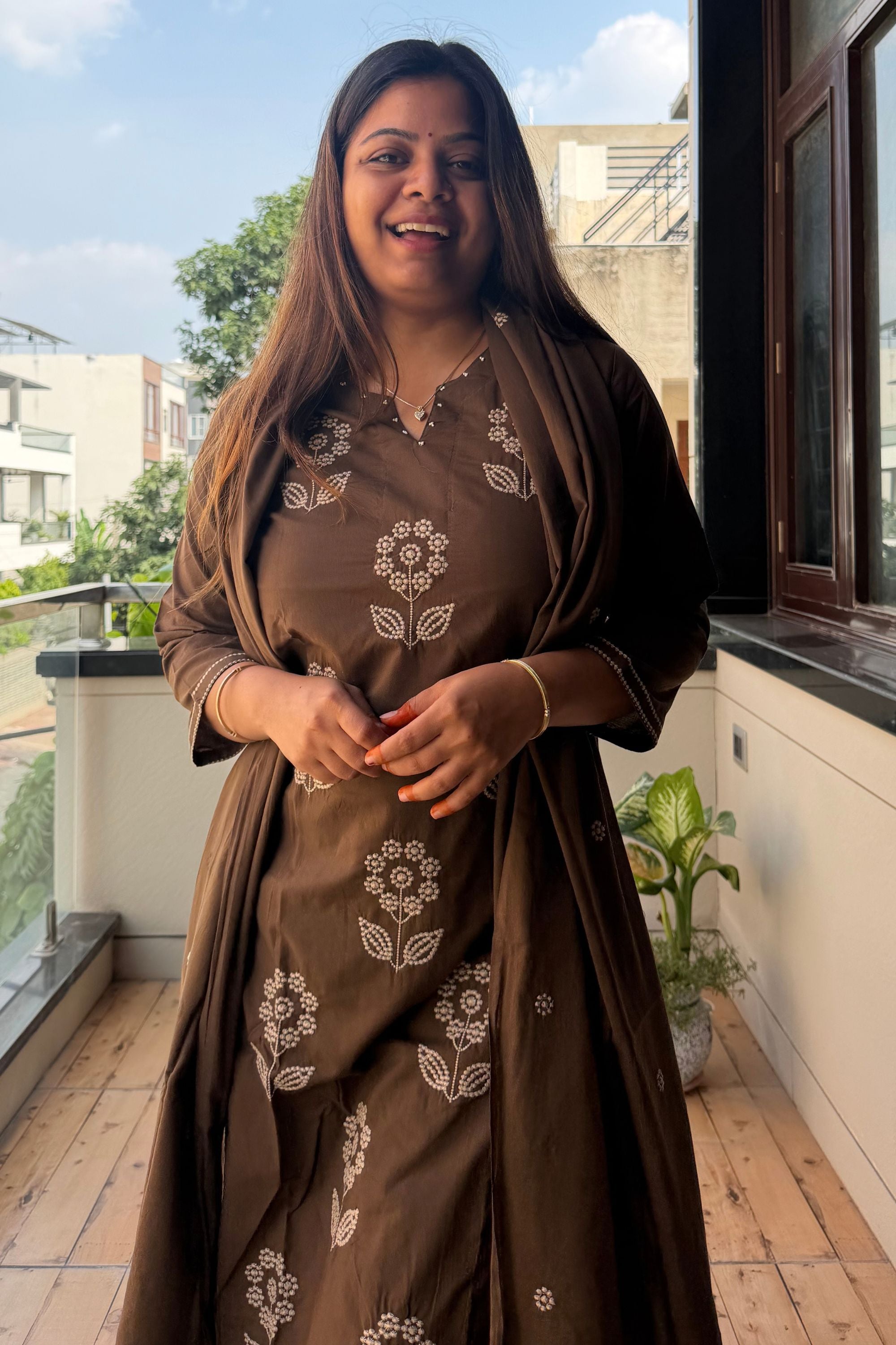Dupatta Pant Set