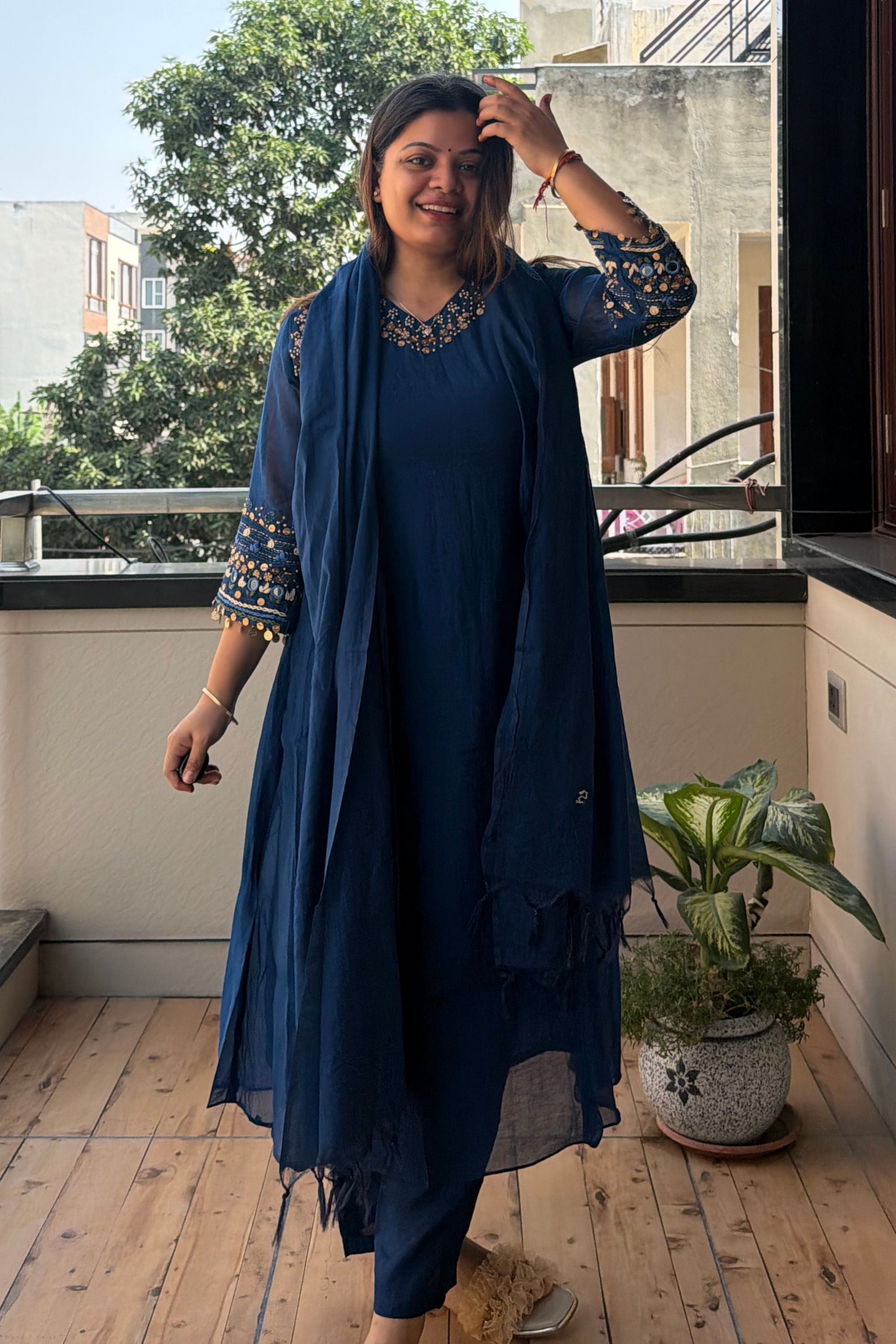 Dupatta Pant Set