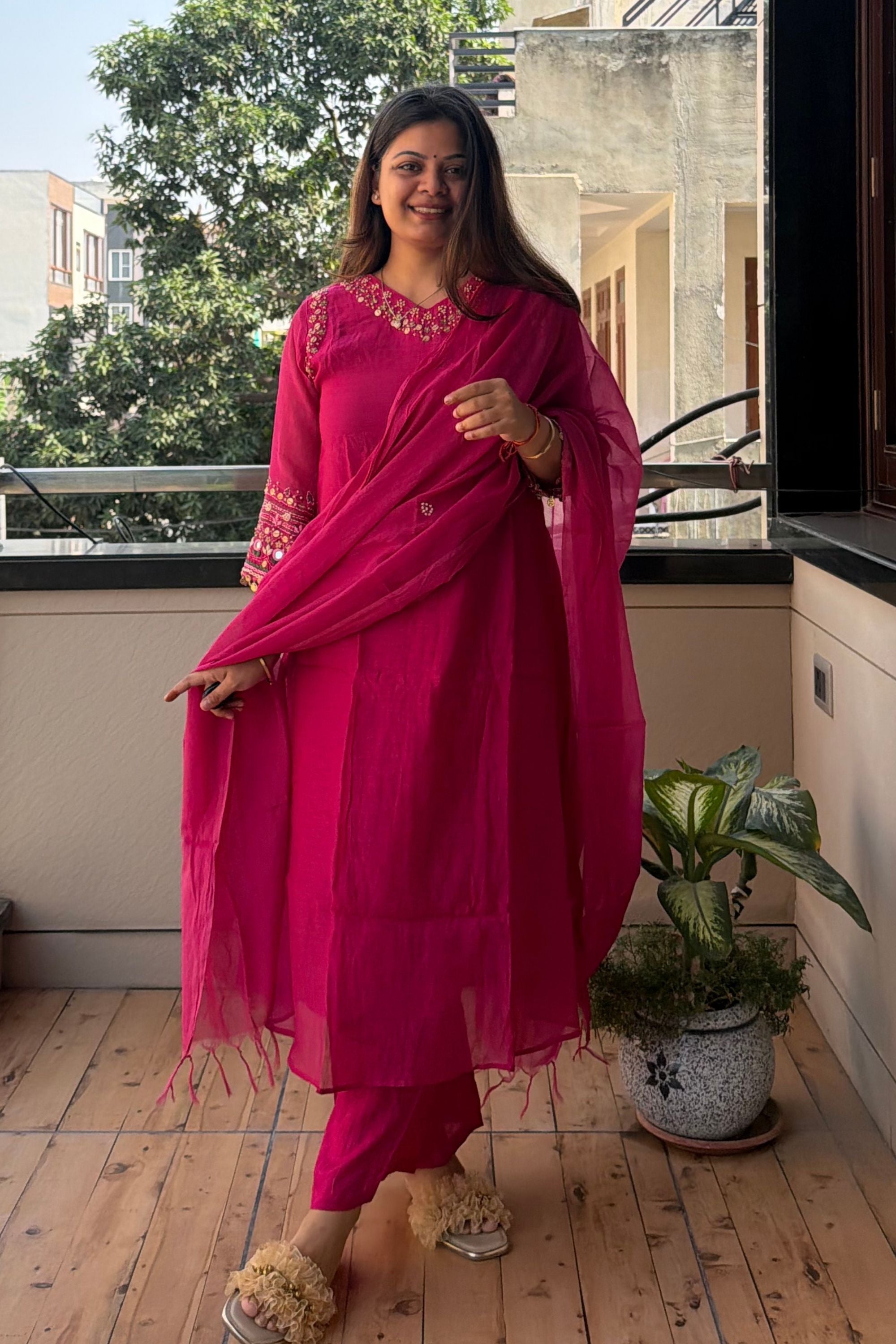 Dupatta Pant Set