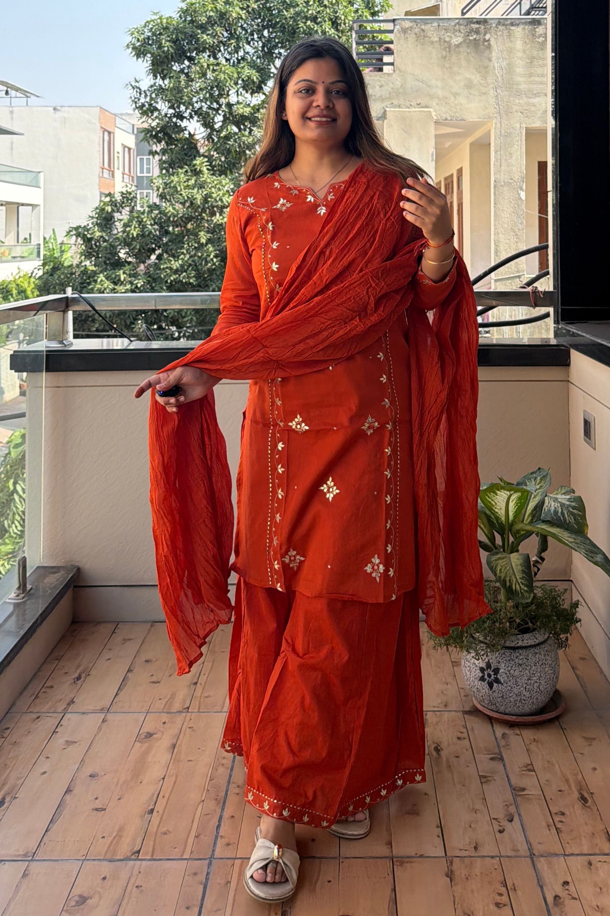 Dupatta Pant Set