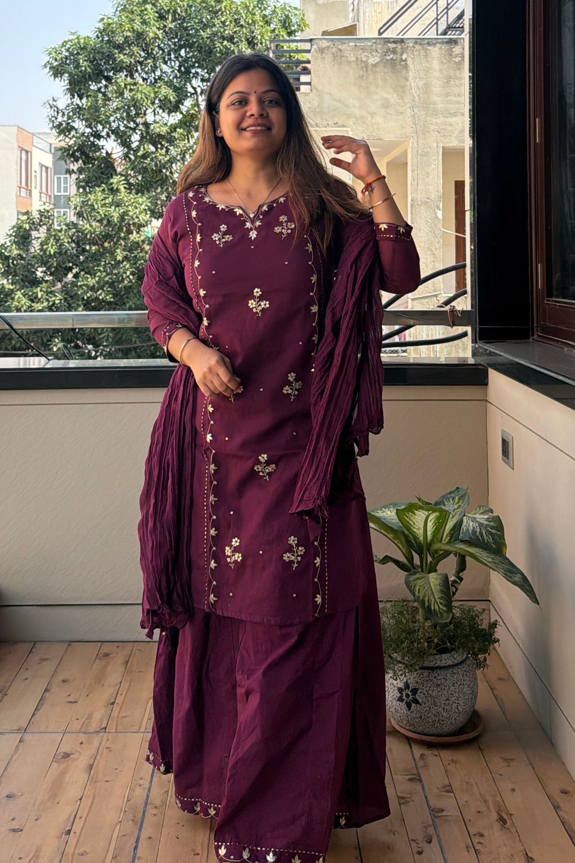 Dupatta Pant Set