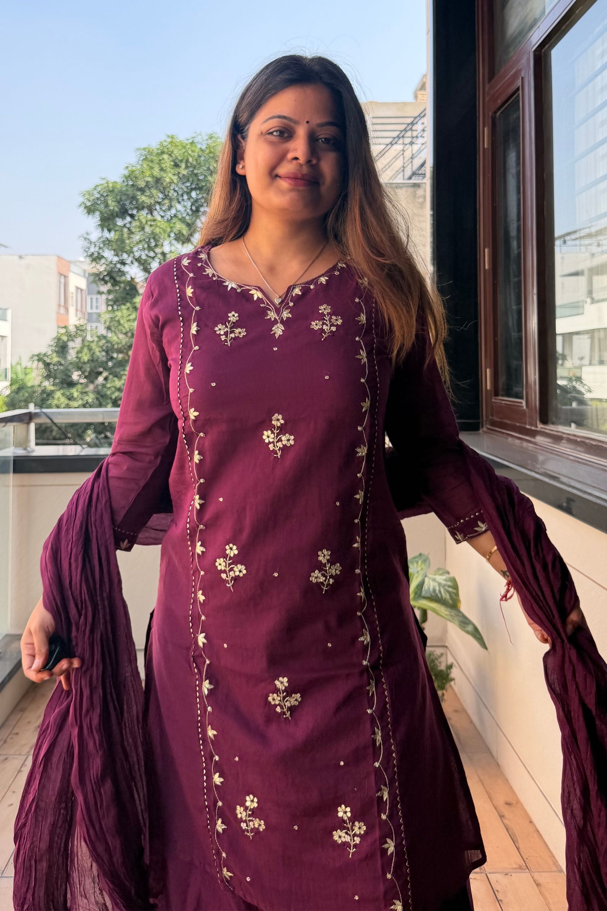 Dupatta Pant Set