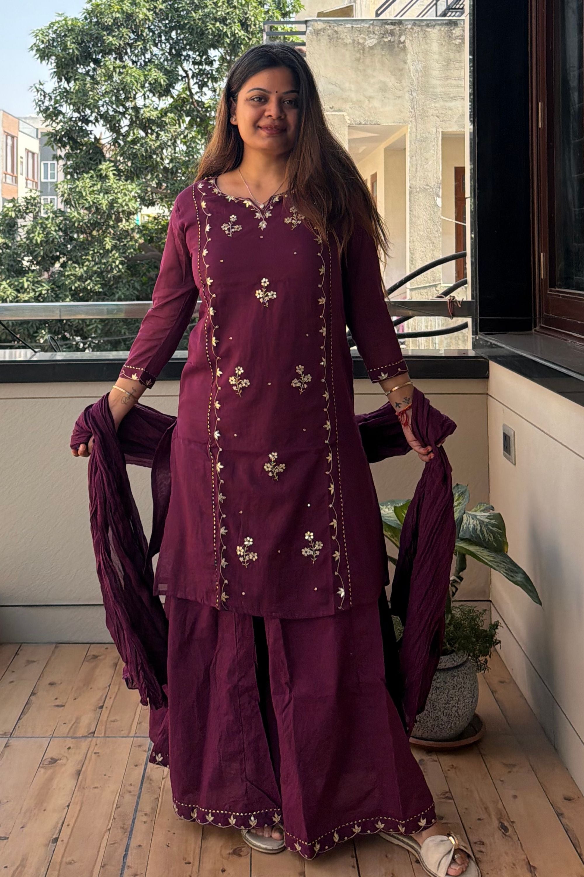 Dupatta Pant Set