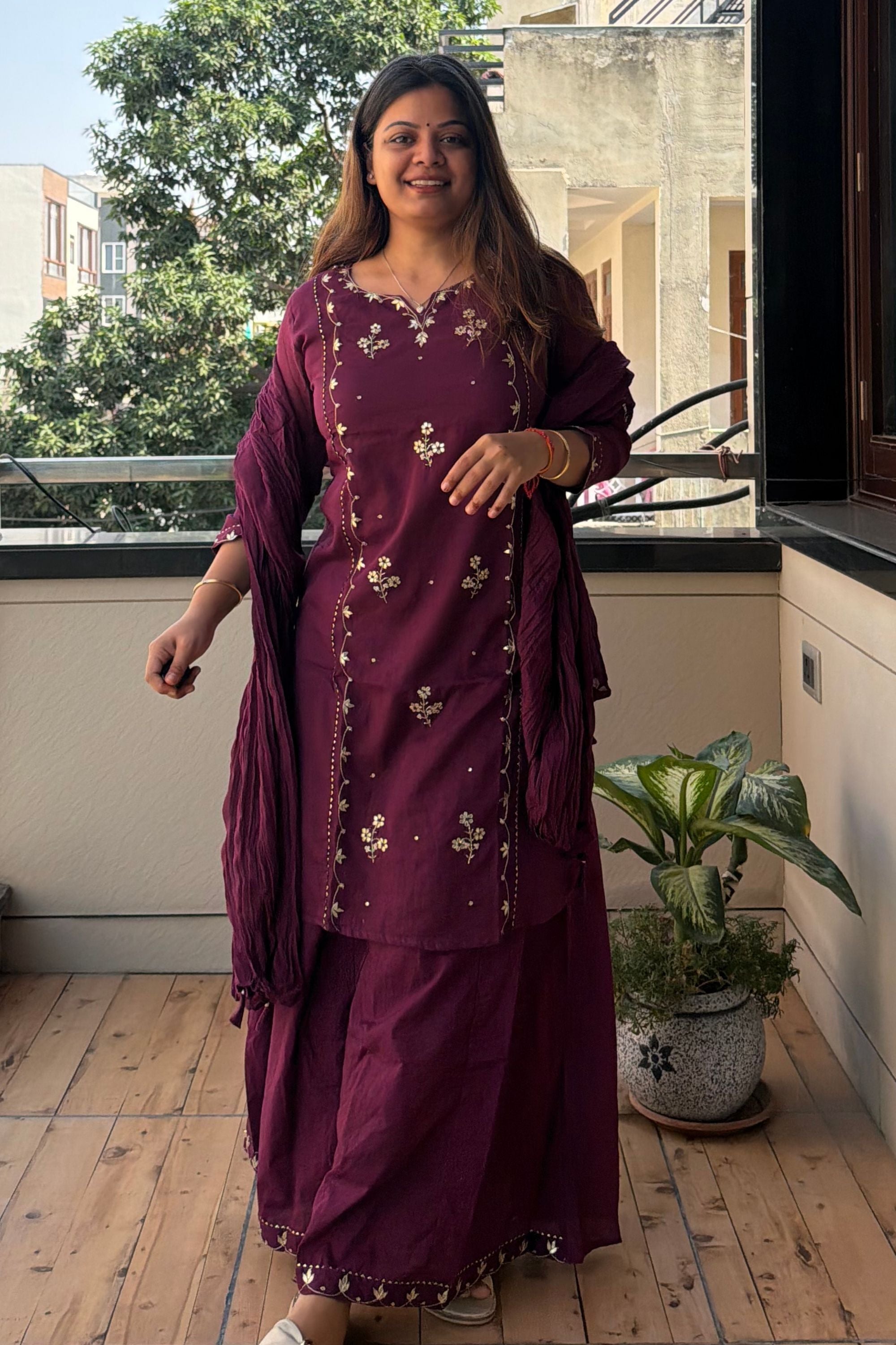 Dupatta Pant Set