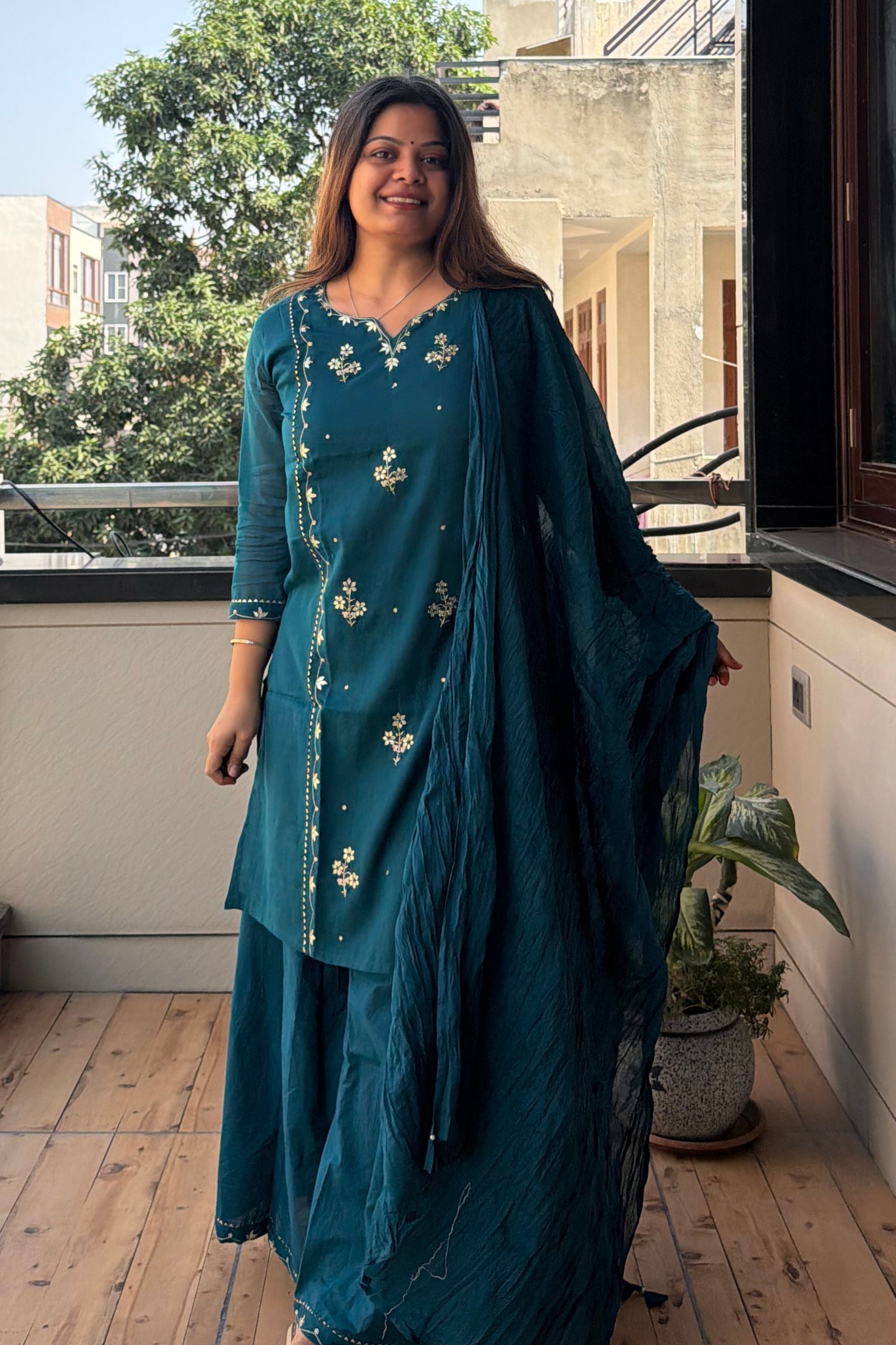 Dupatta Pant Set