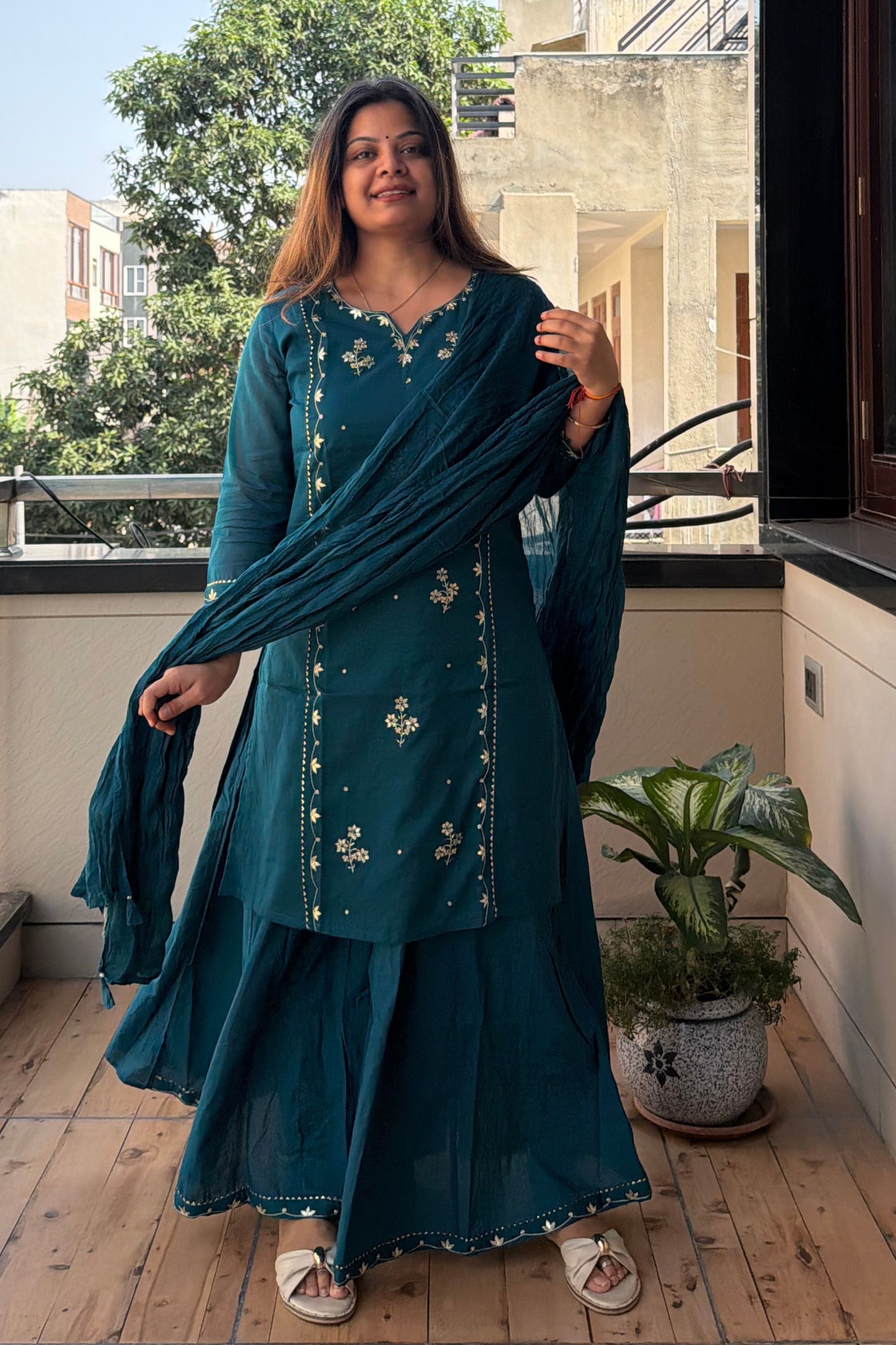 Dupatta Pant Set