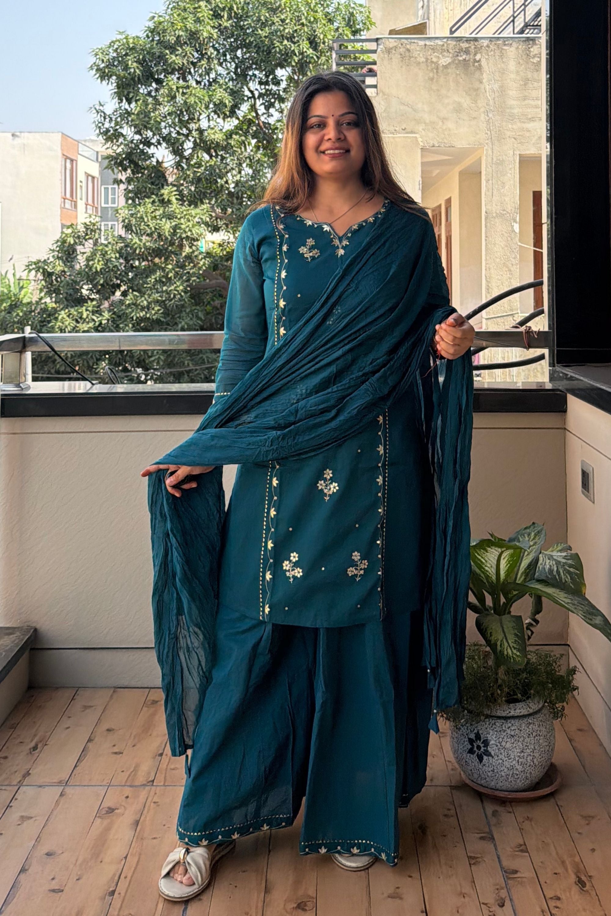 Dupatta Pant Set
