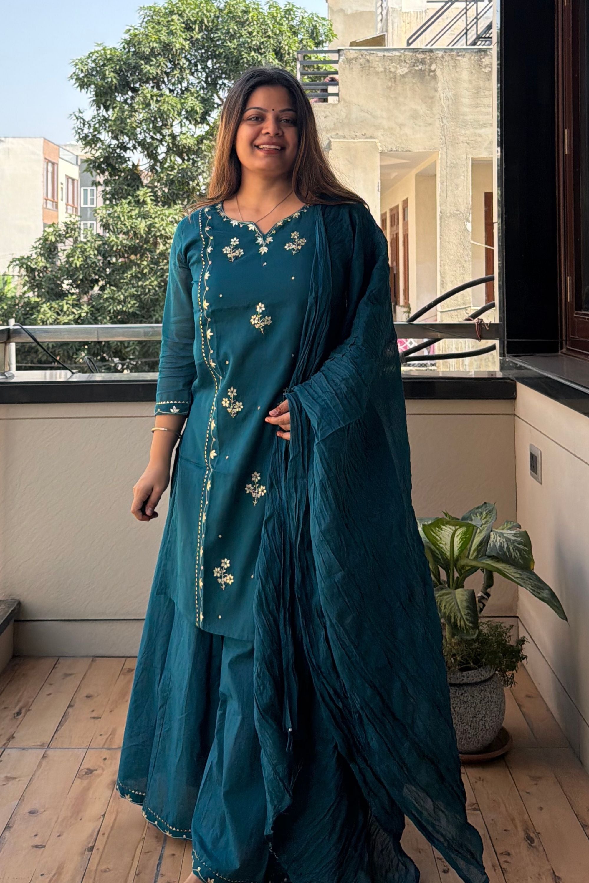 Dupatta Pant Set