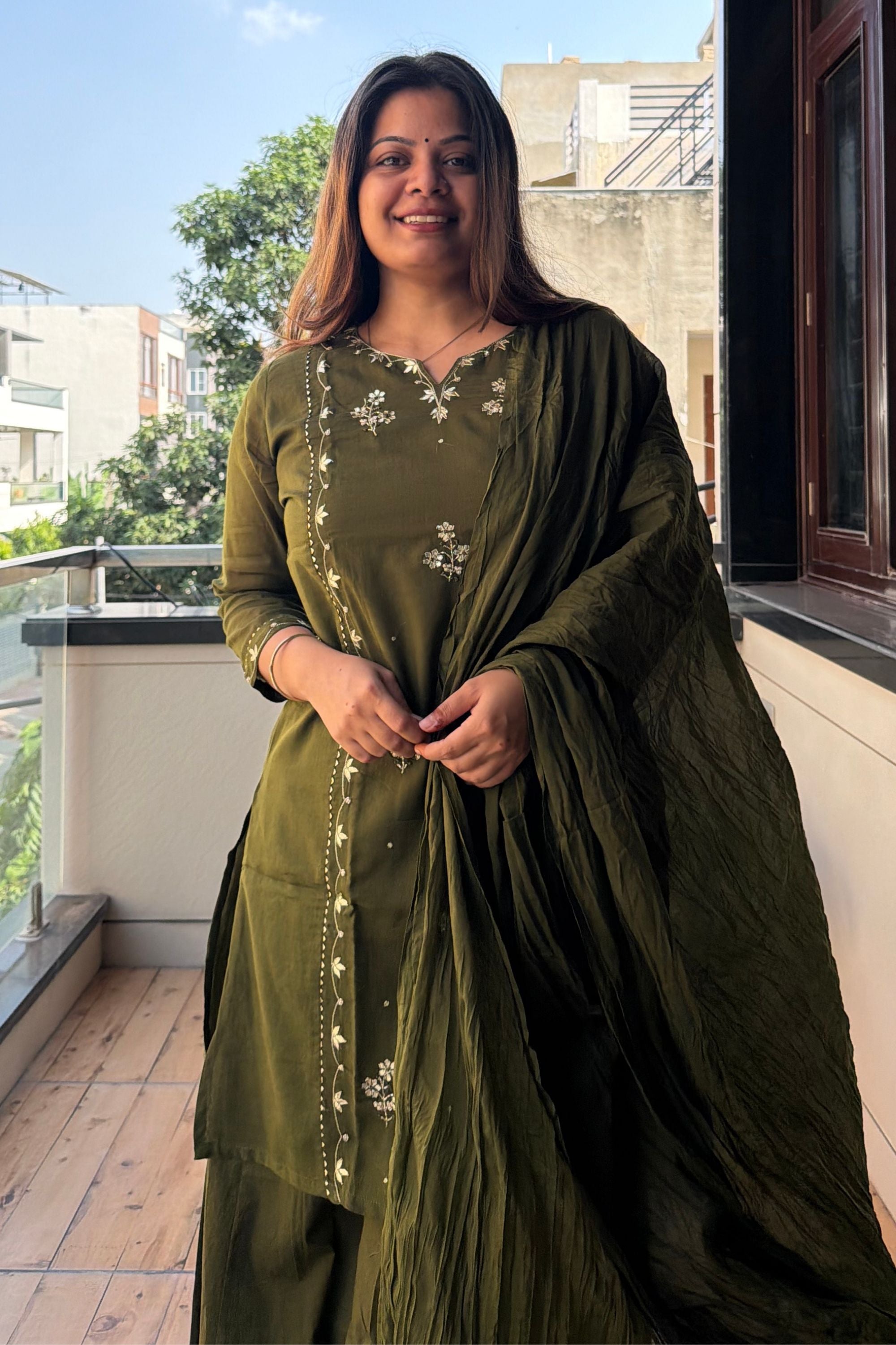 Dupatta Pant Set