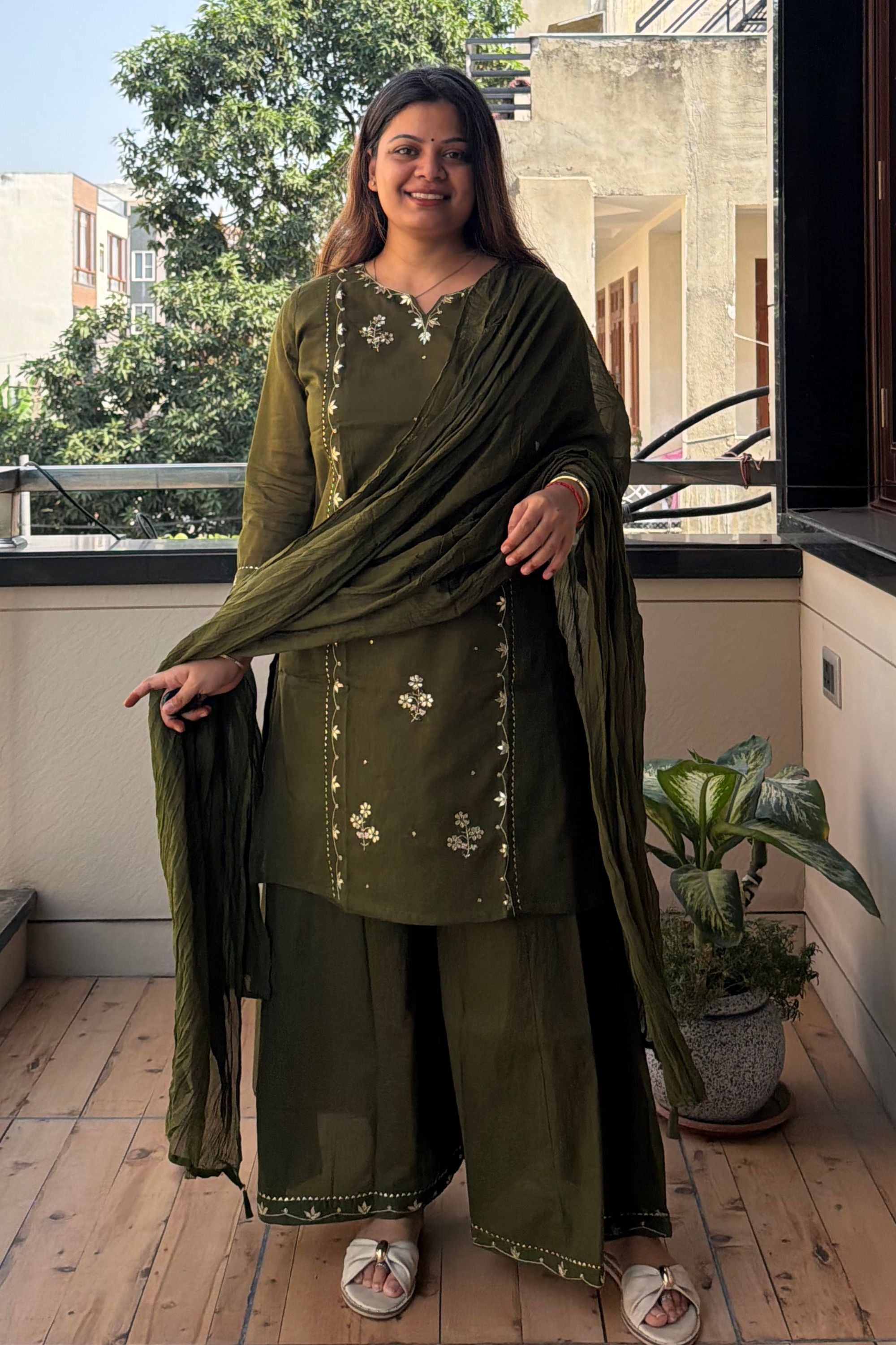 Dupatta Pant Set