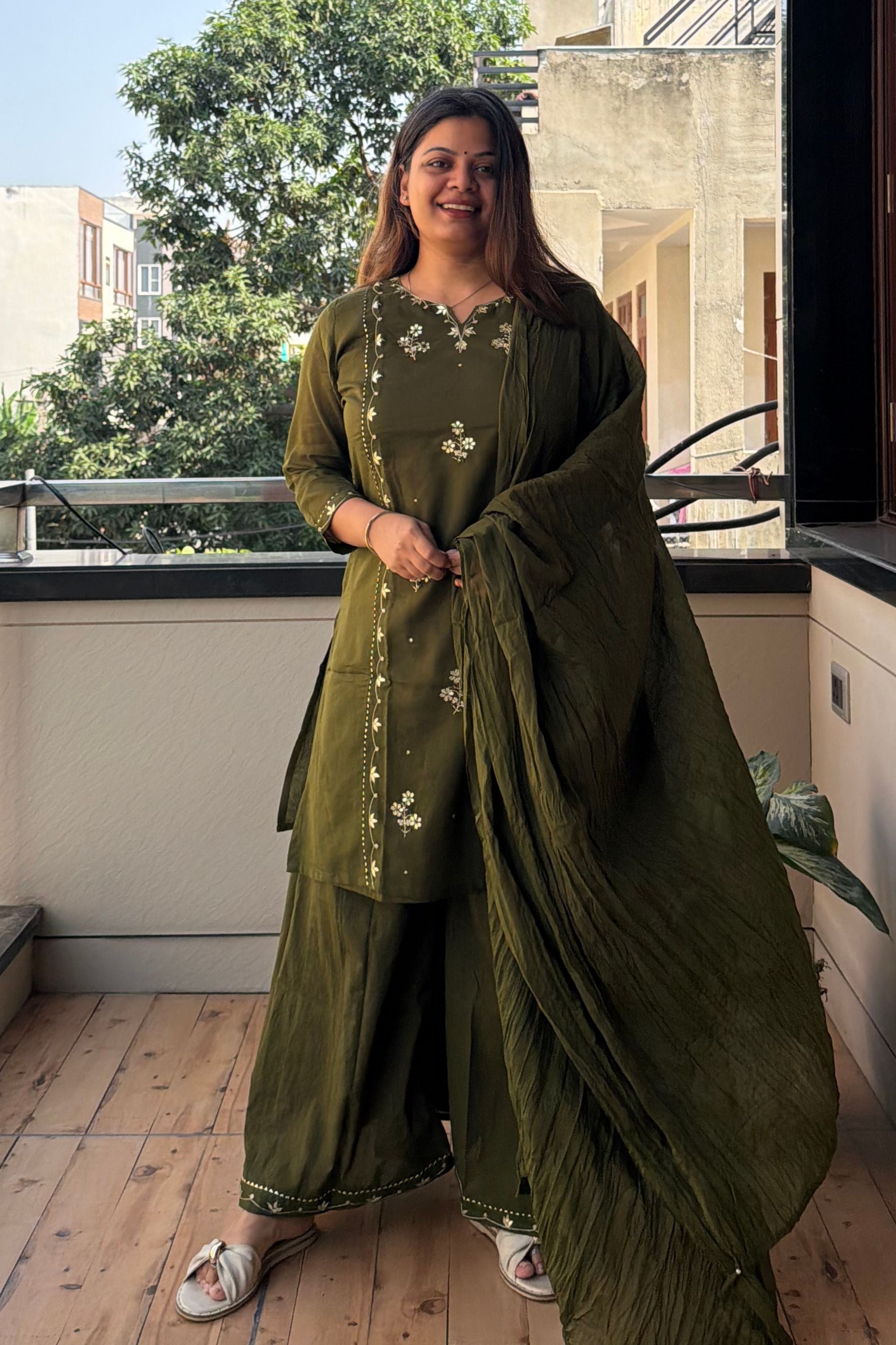 Dupatta Pant Set