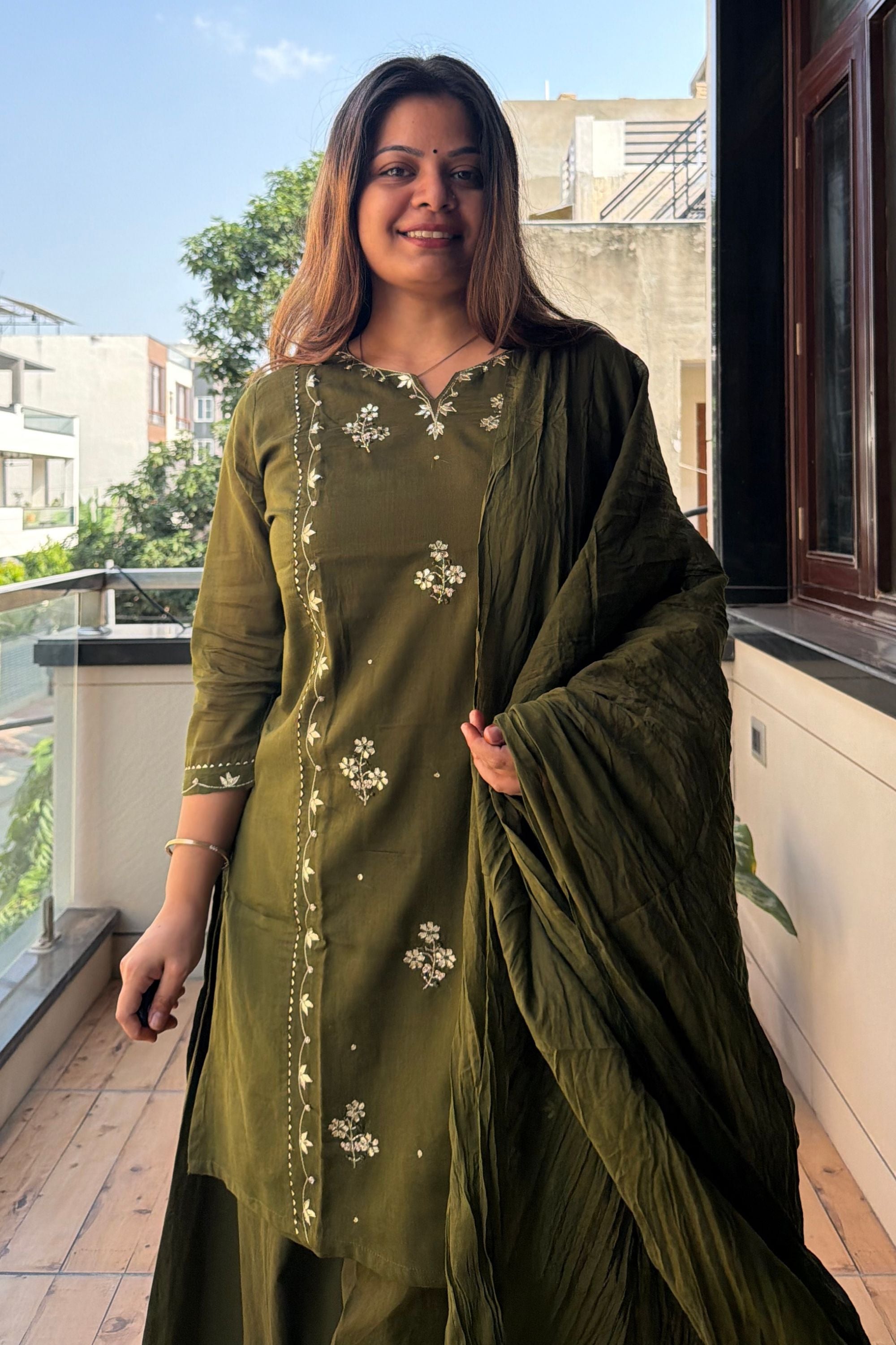 Dupatta Pant Set