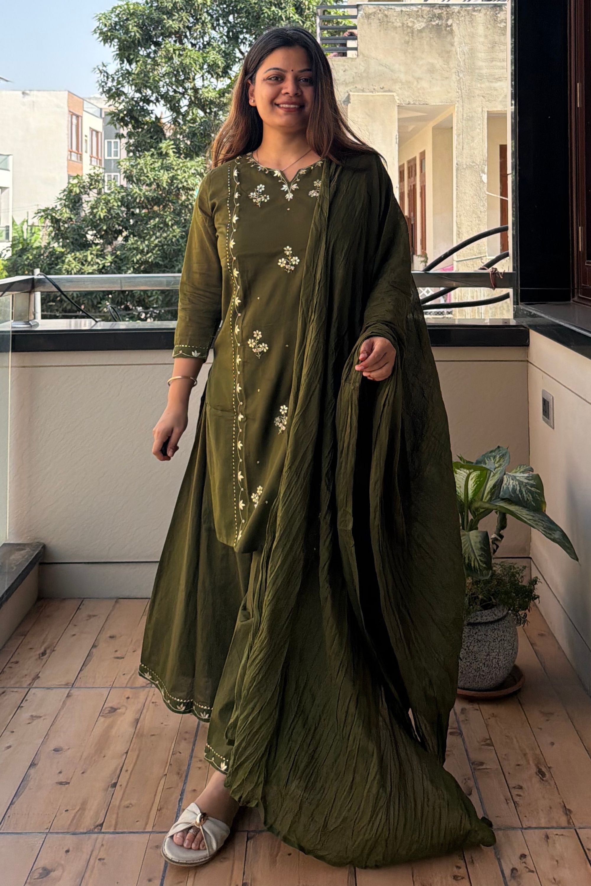 Dupatta Pant Set