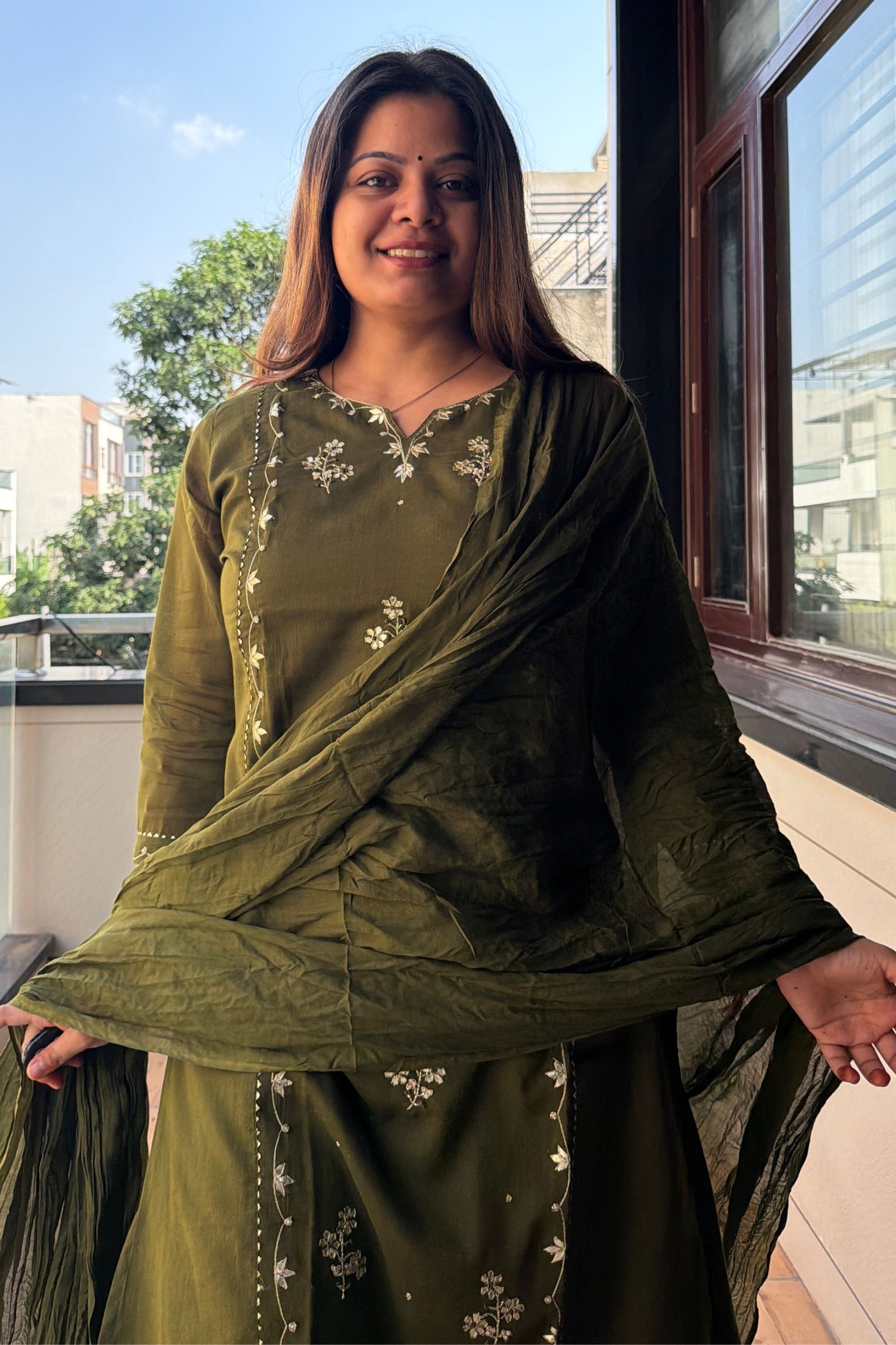 Dupatta Pant Set