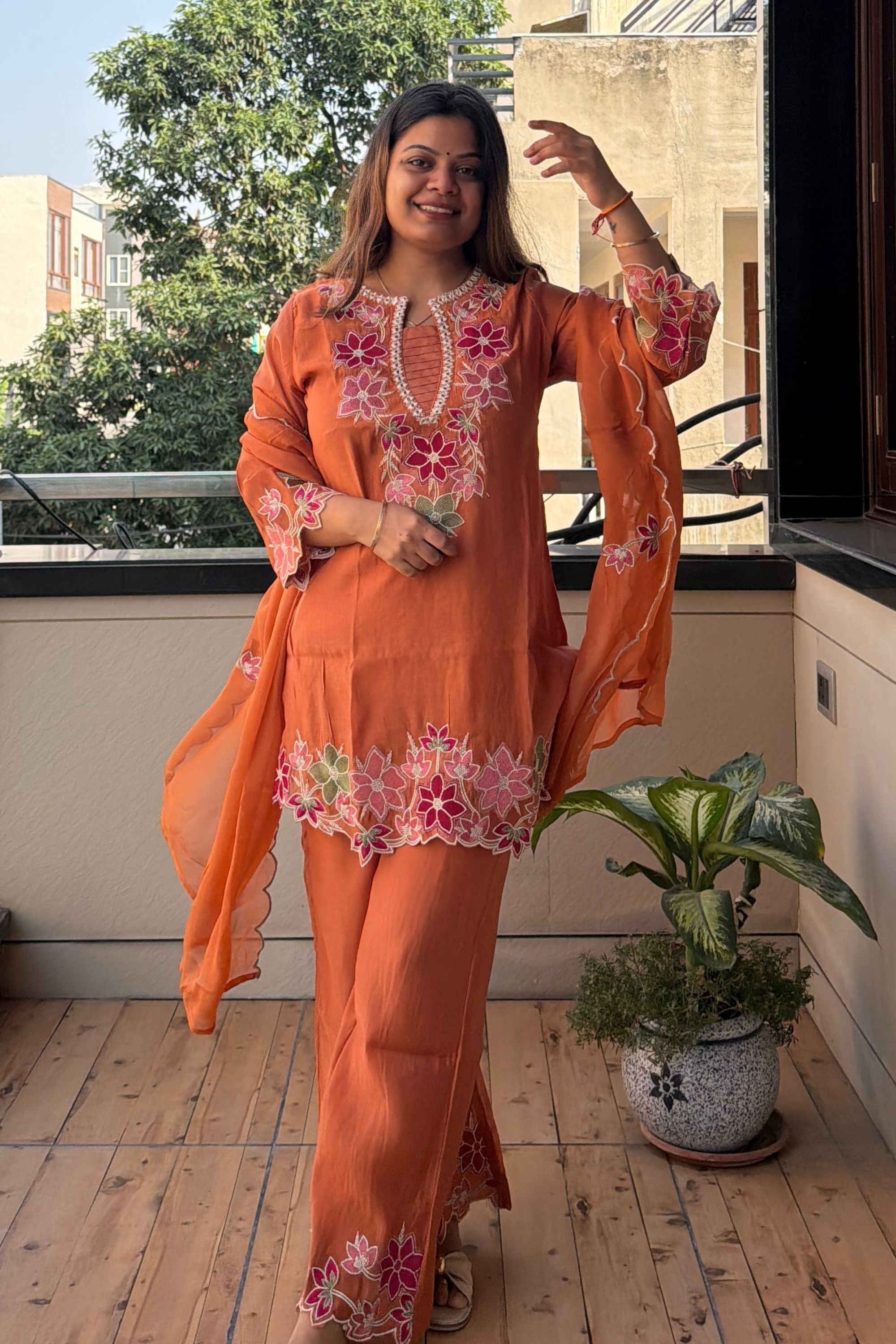 Dupatta Pant Set