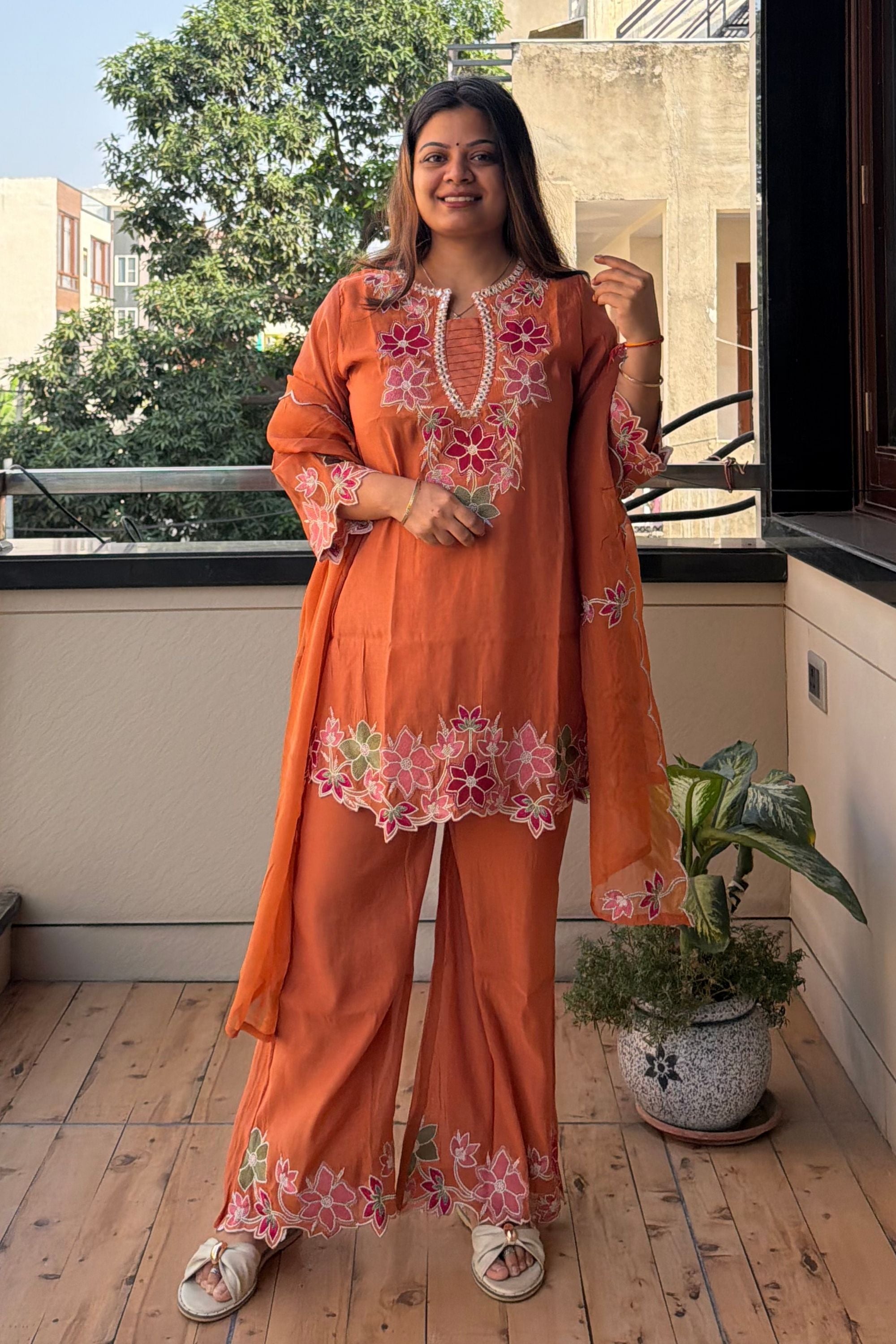 Dupatta Pant Set