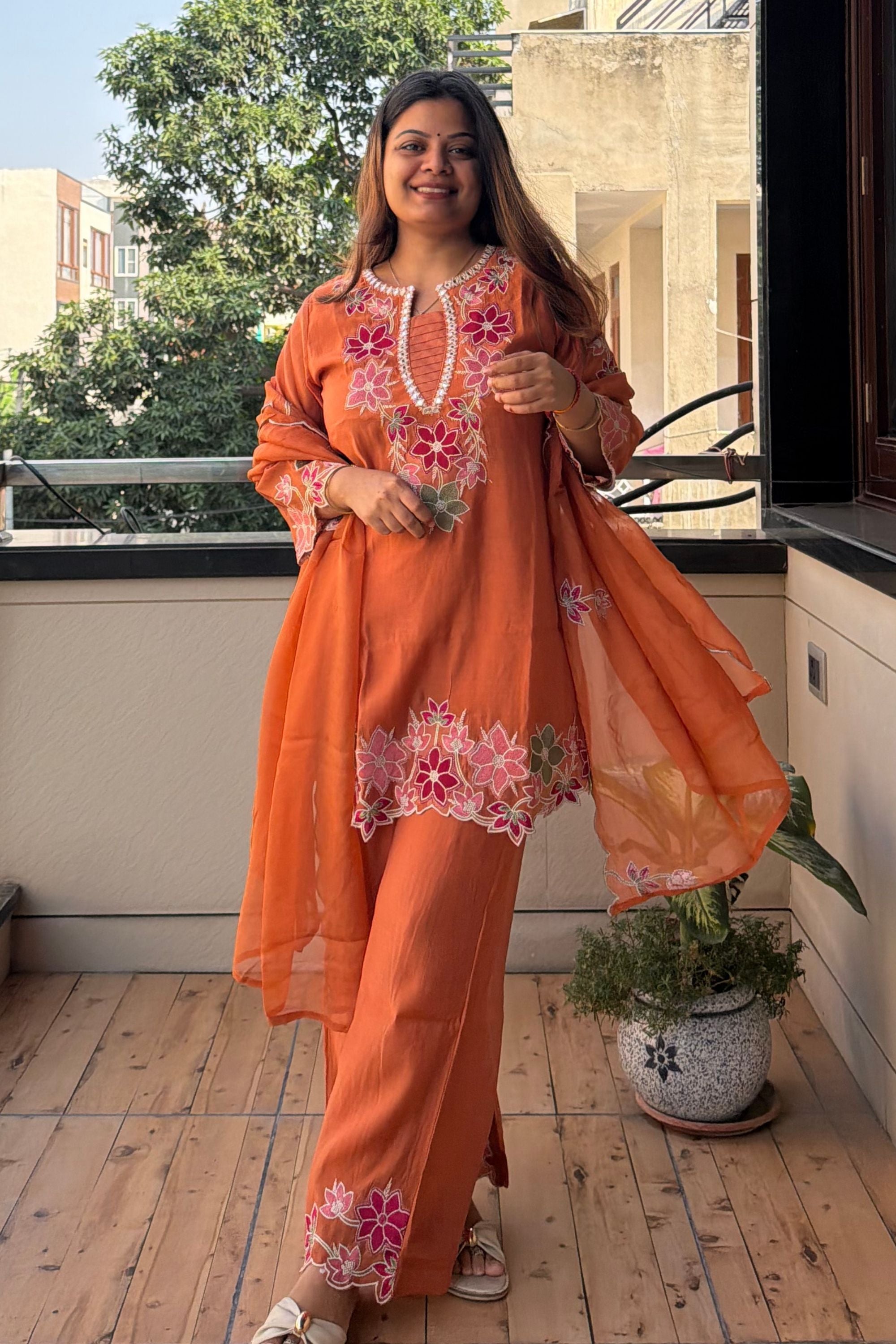 Dupatta Pant Set