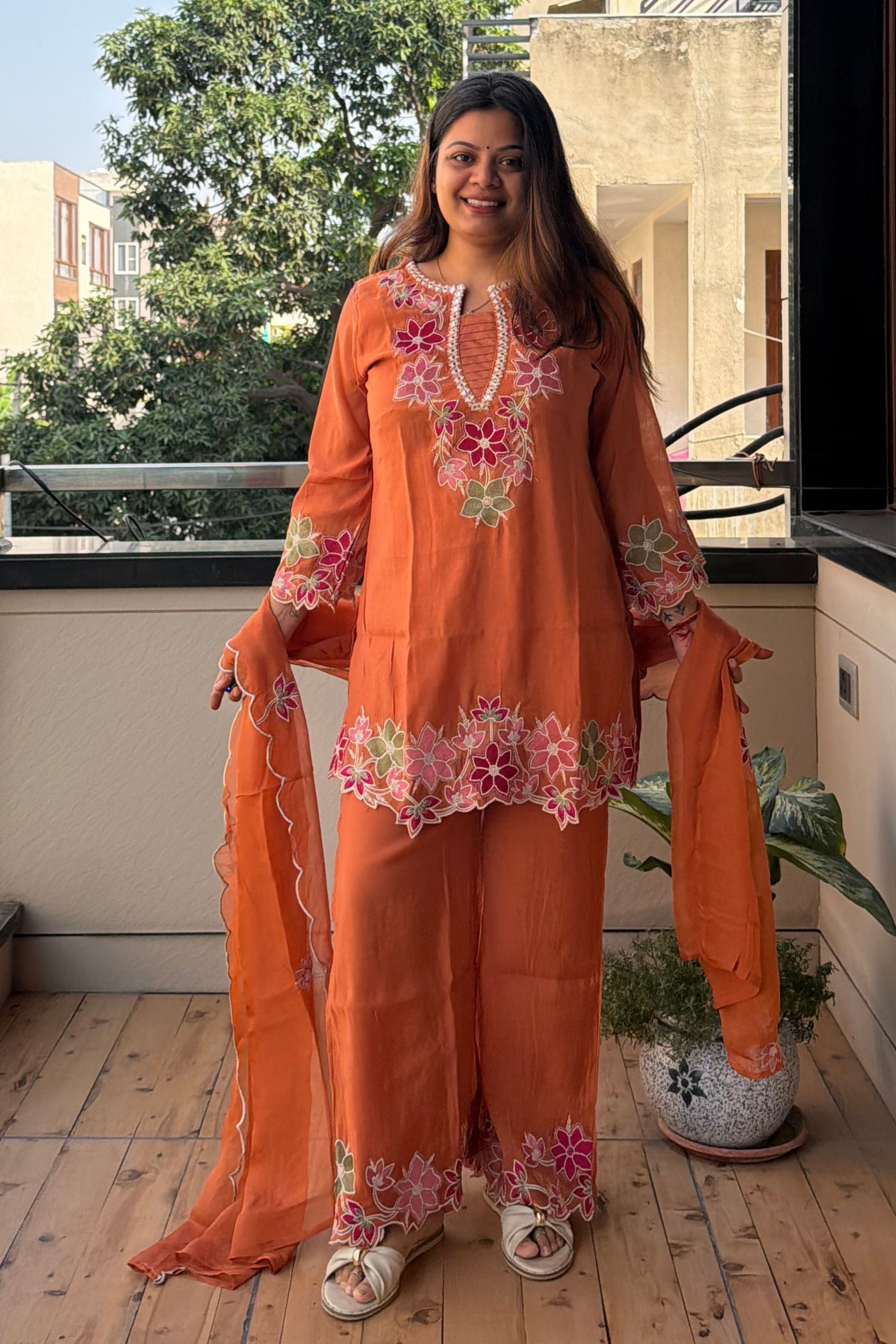 Dupatta Pant Set