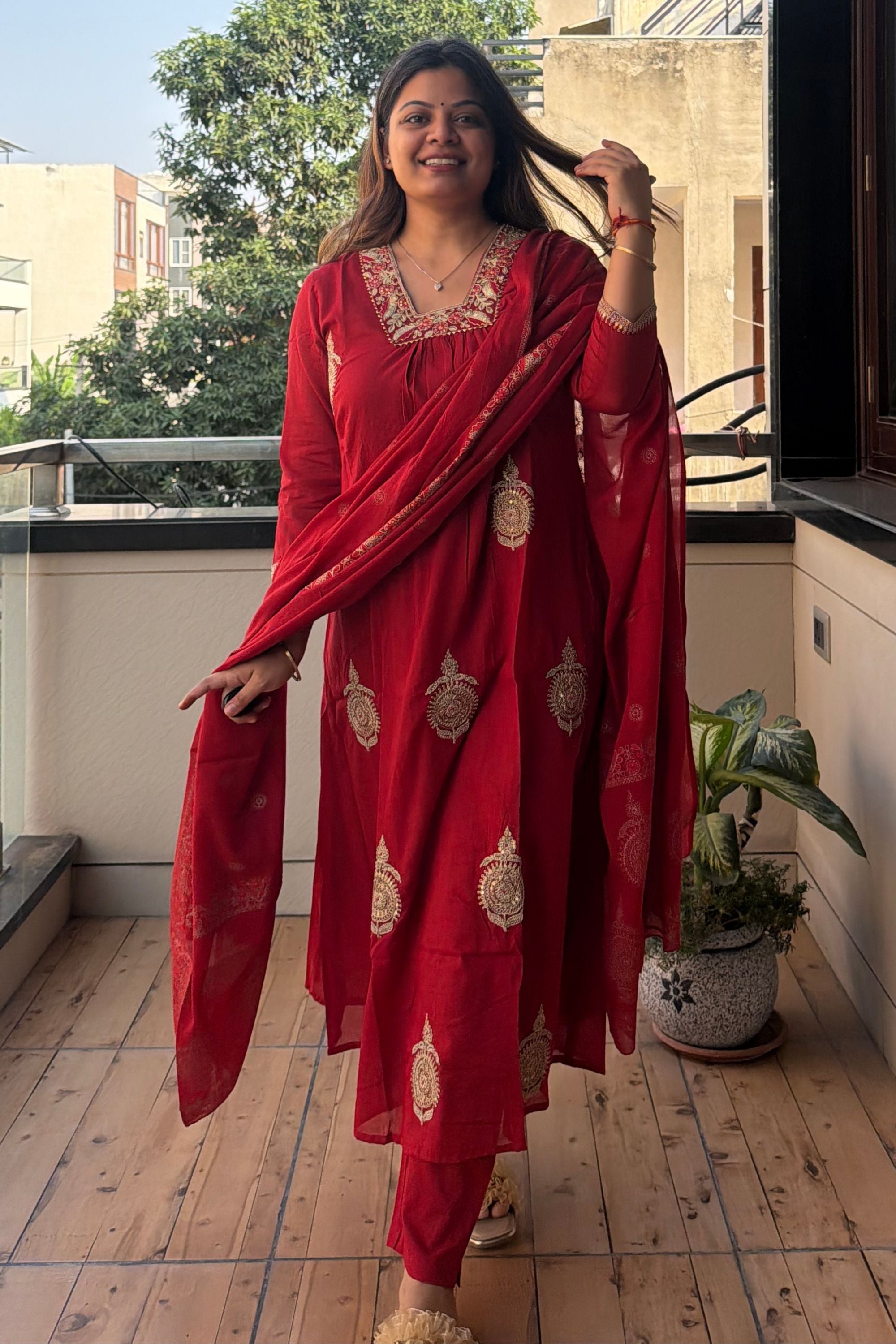 Dupatta Pant Set