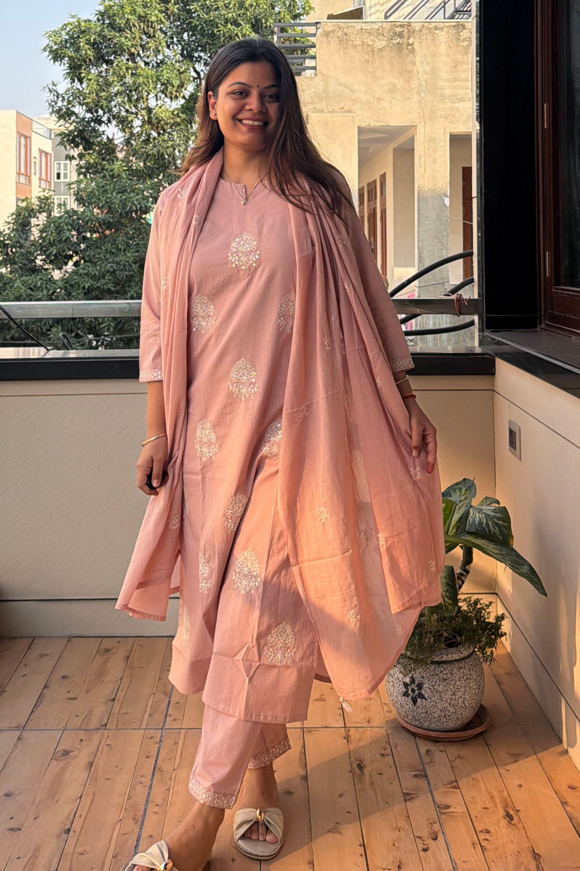 Dupatta Pant Set