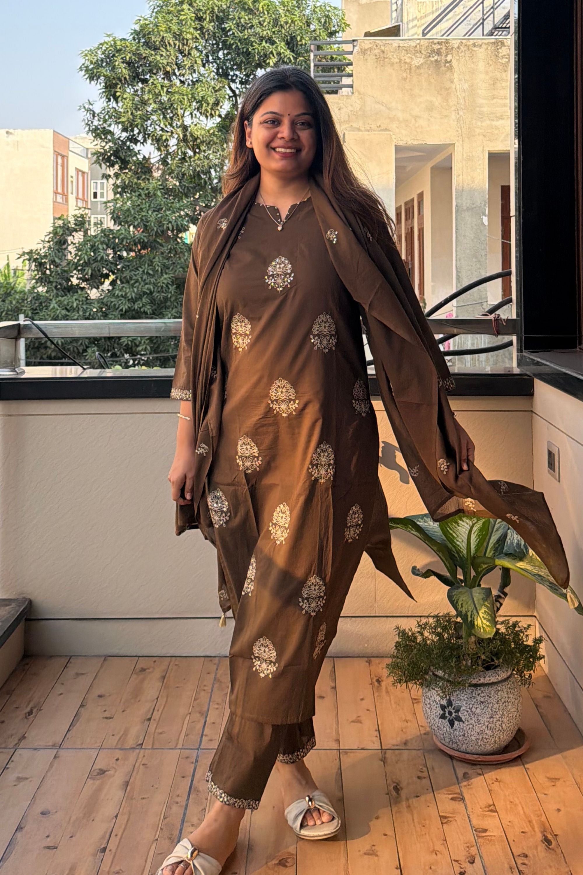 Dupatta Pant Set